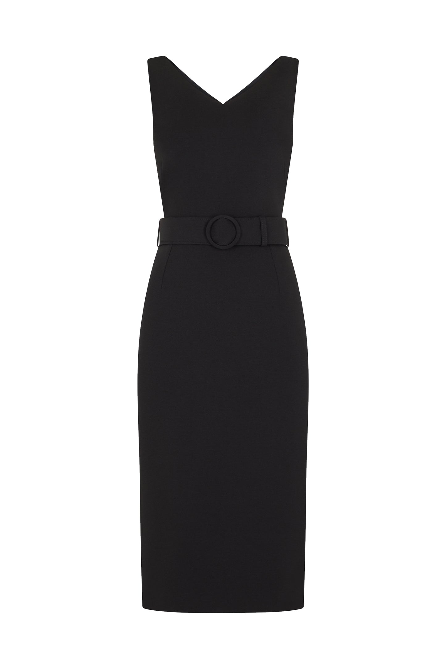 Monroe Jersey Pencil Dress - Black