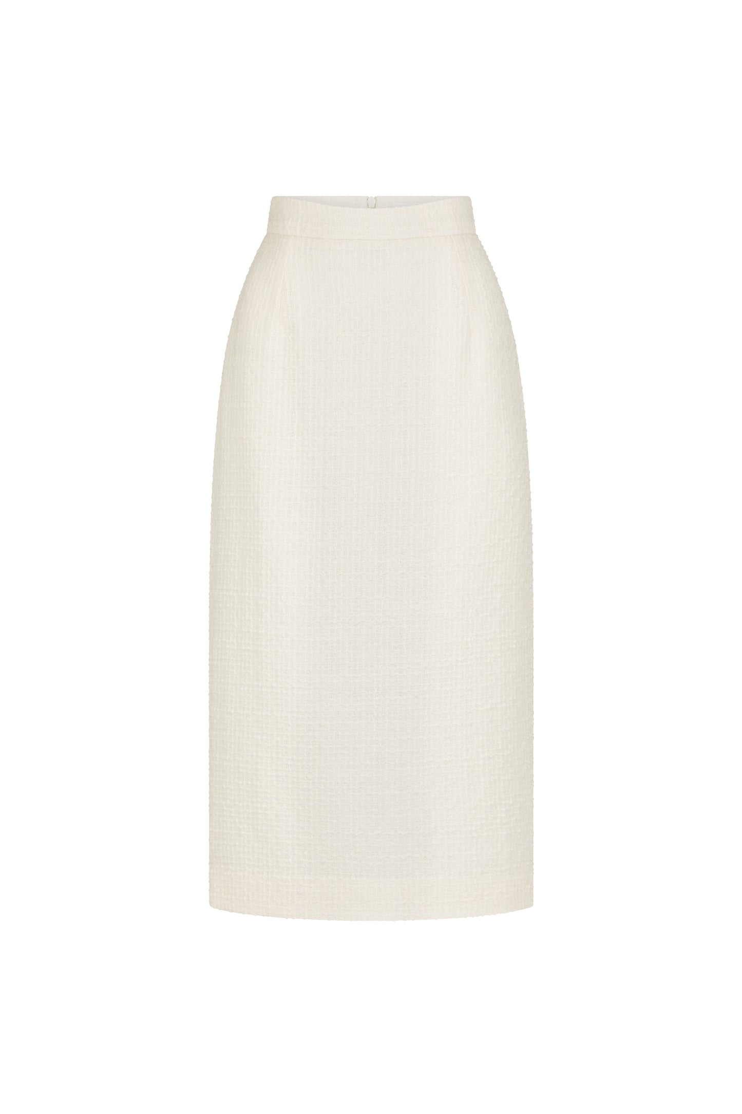 Sloane Tweed Pencil Skirt - Vanilla Tweed