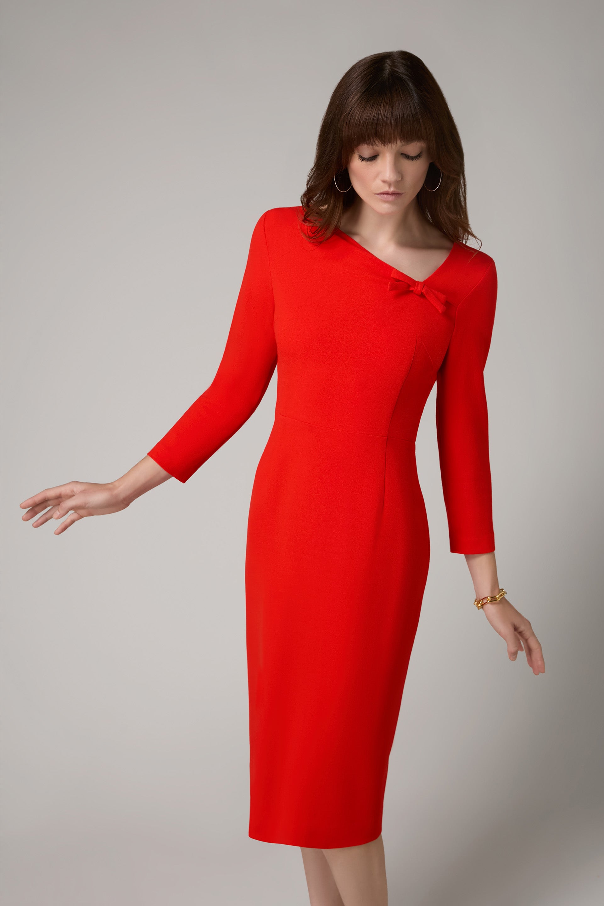 Valerie Pencil Dress - Vintage Red Jane Atelier Valerie Pencil Dress - Vintage Red Jane Atelier