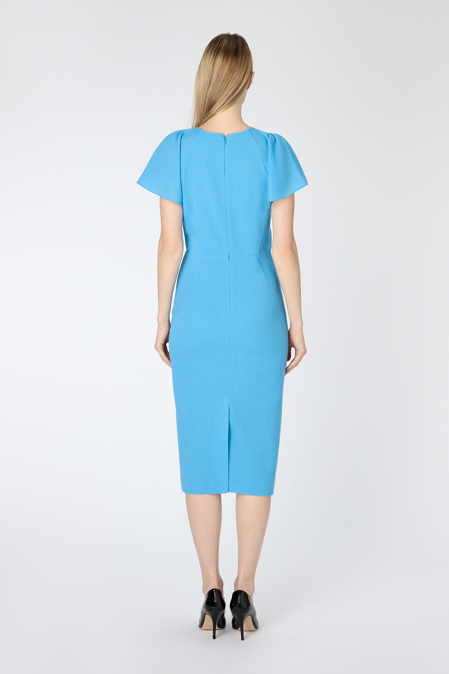 Delilah Pencil Dress - Aegean Blue