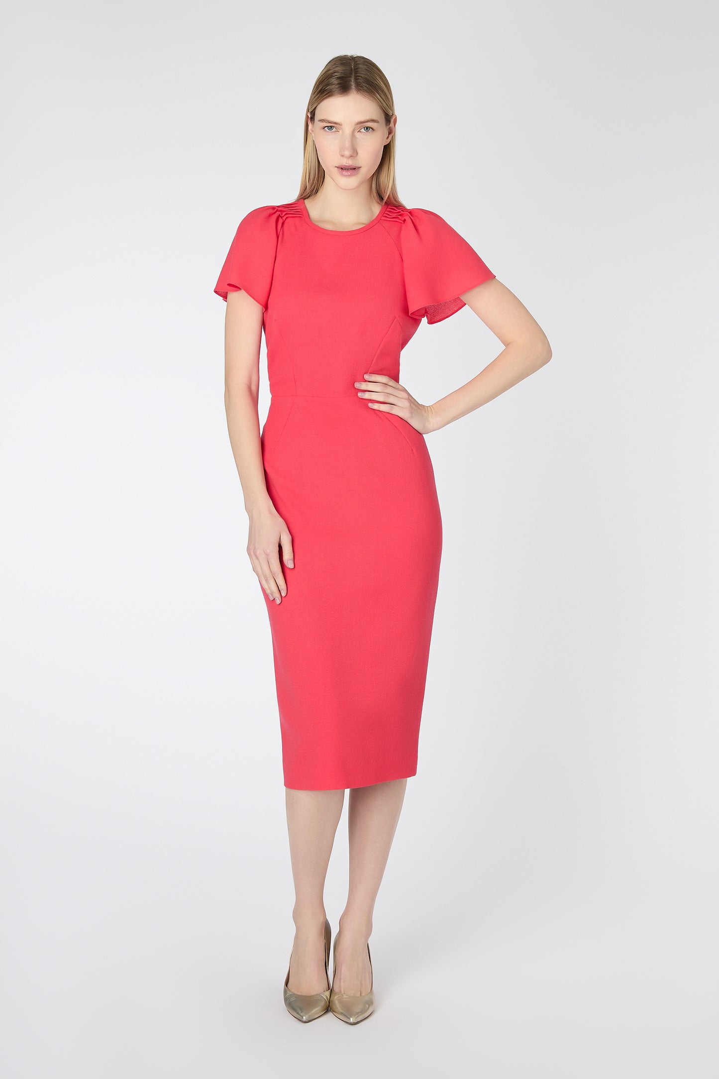 Delilah Pencil Dress - Hibiscus