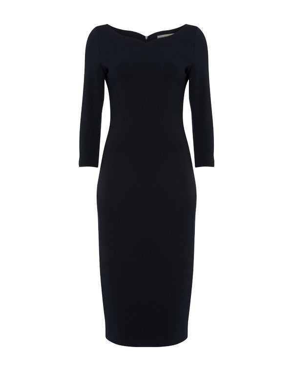 Hilton Jersey Dress - Dark Navy