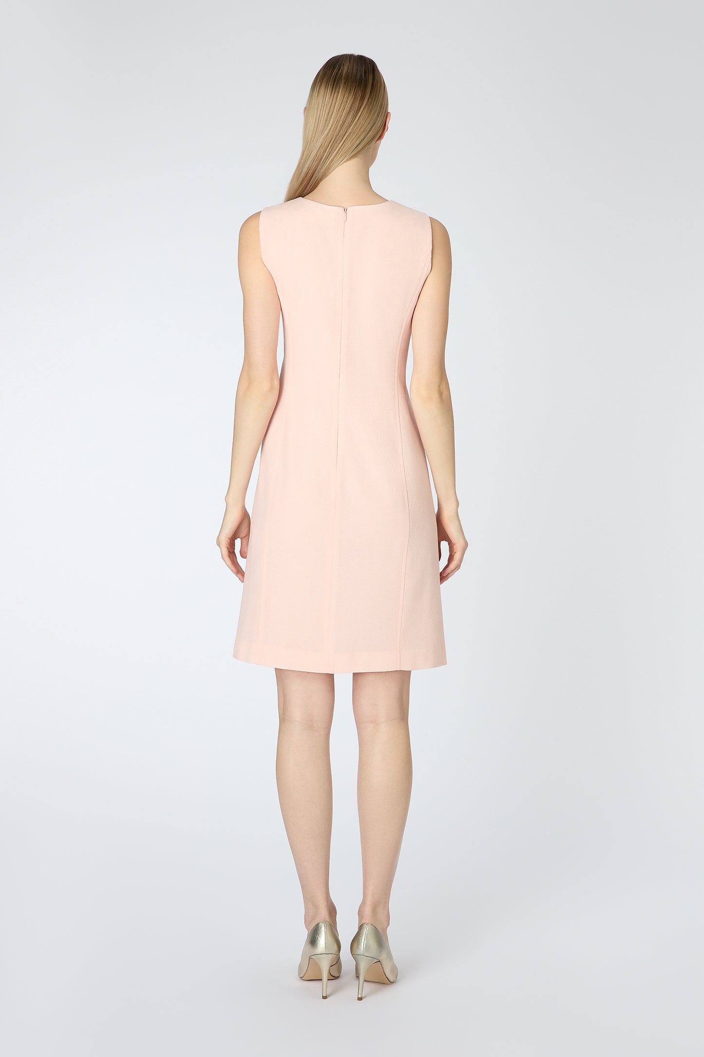 Kendal Sleeveless Shift Dress - Petal Pink