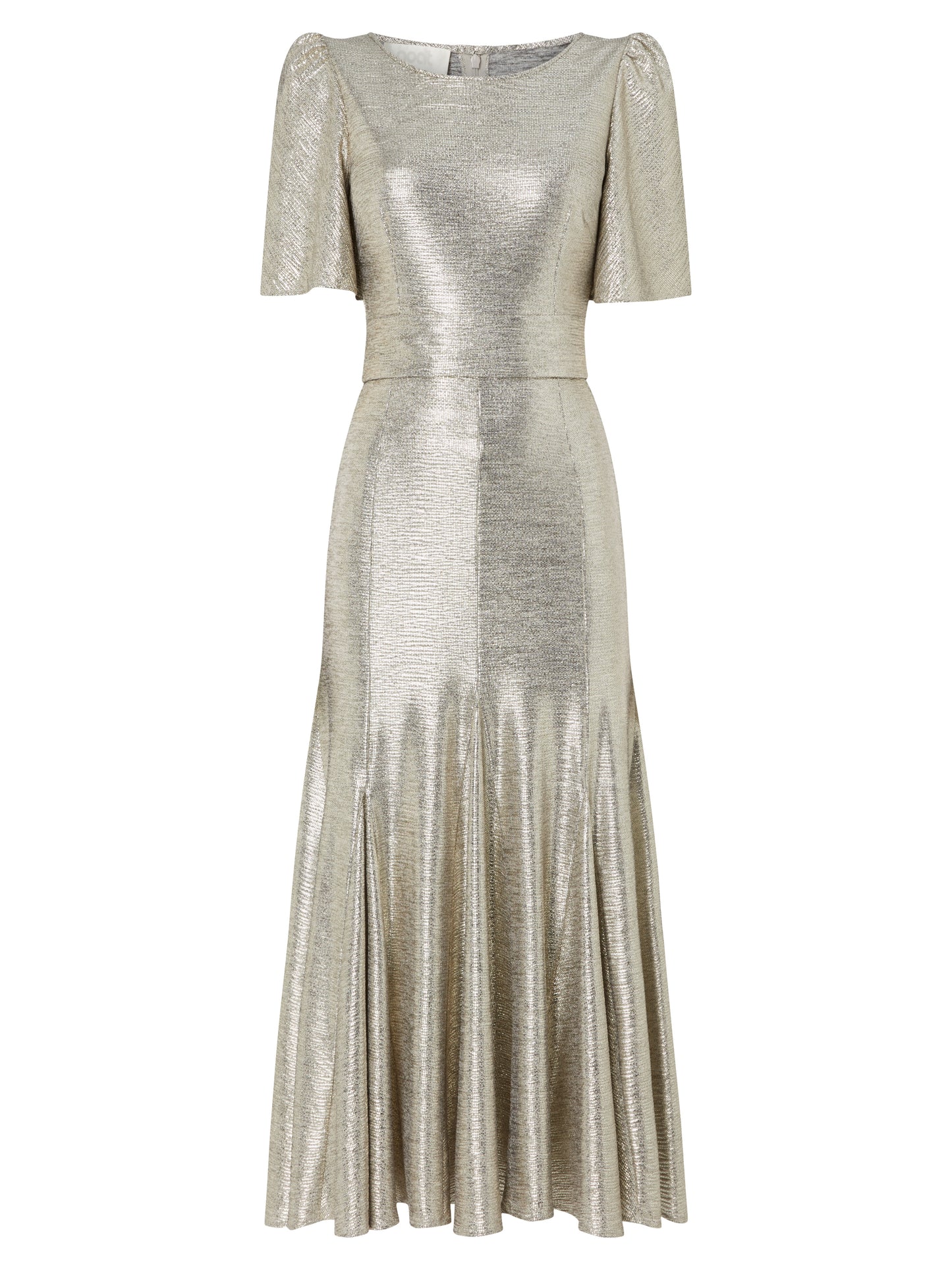 Kordelia Dress - Silver Foil Jersey