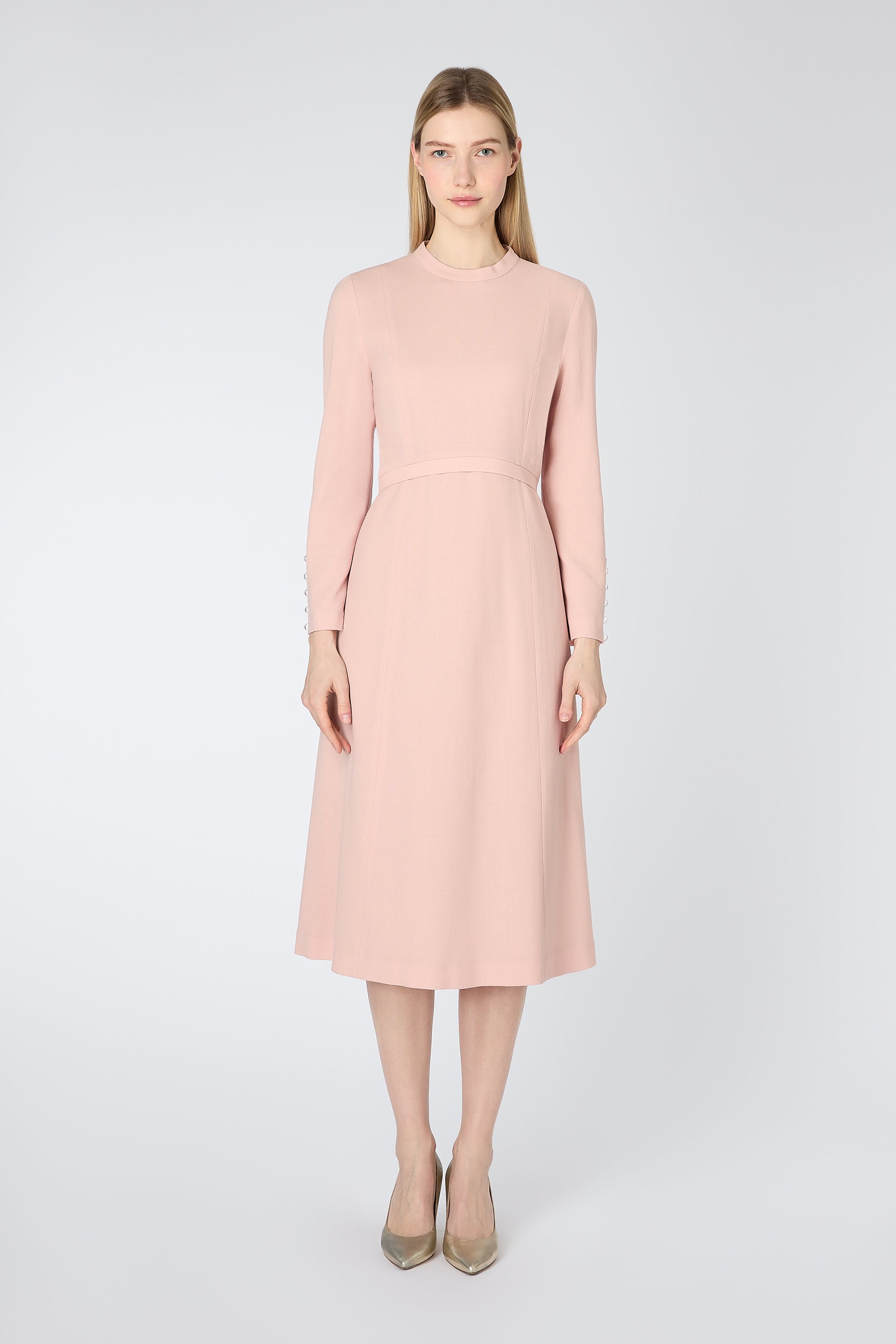 Oxley Fit And Flare Dress - Tea Rose Oxley Fit And Flare Dress - Tea Rose