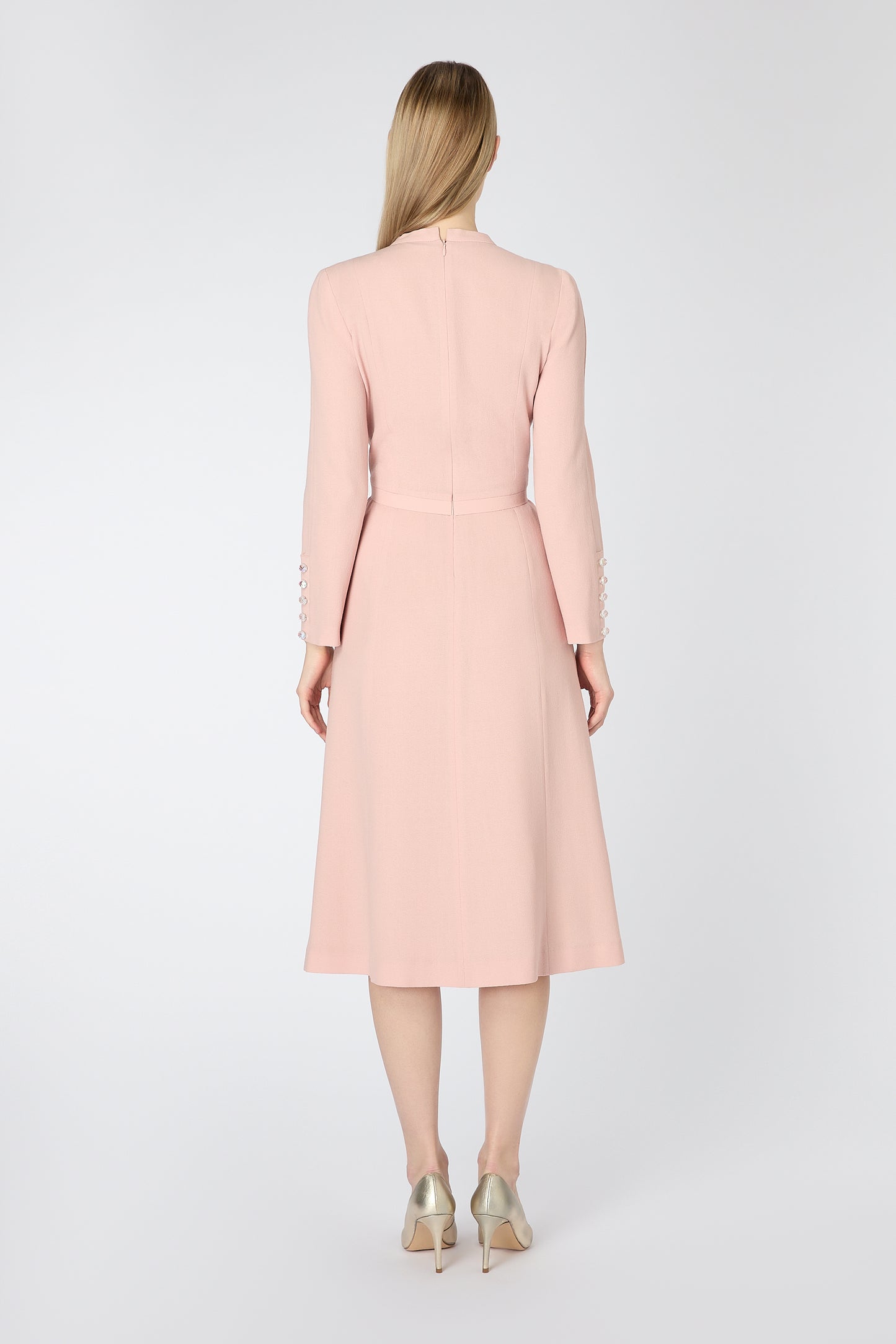 Oxley Fit And Flare Dress - Tea Rose