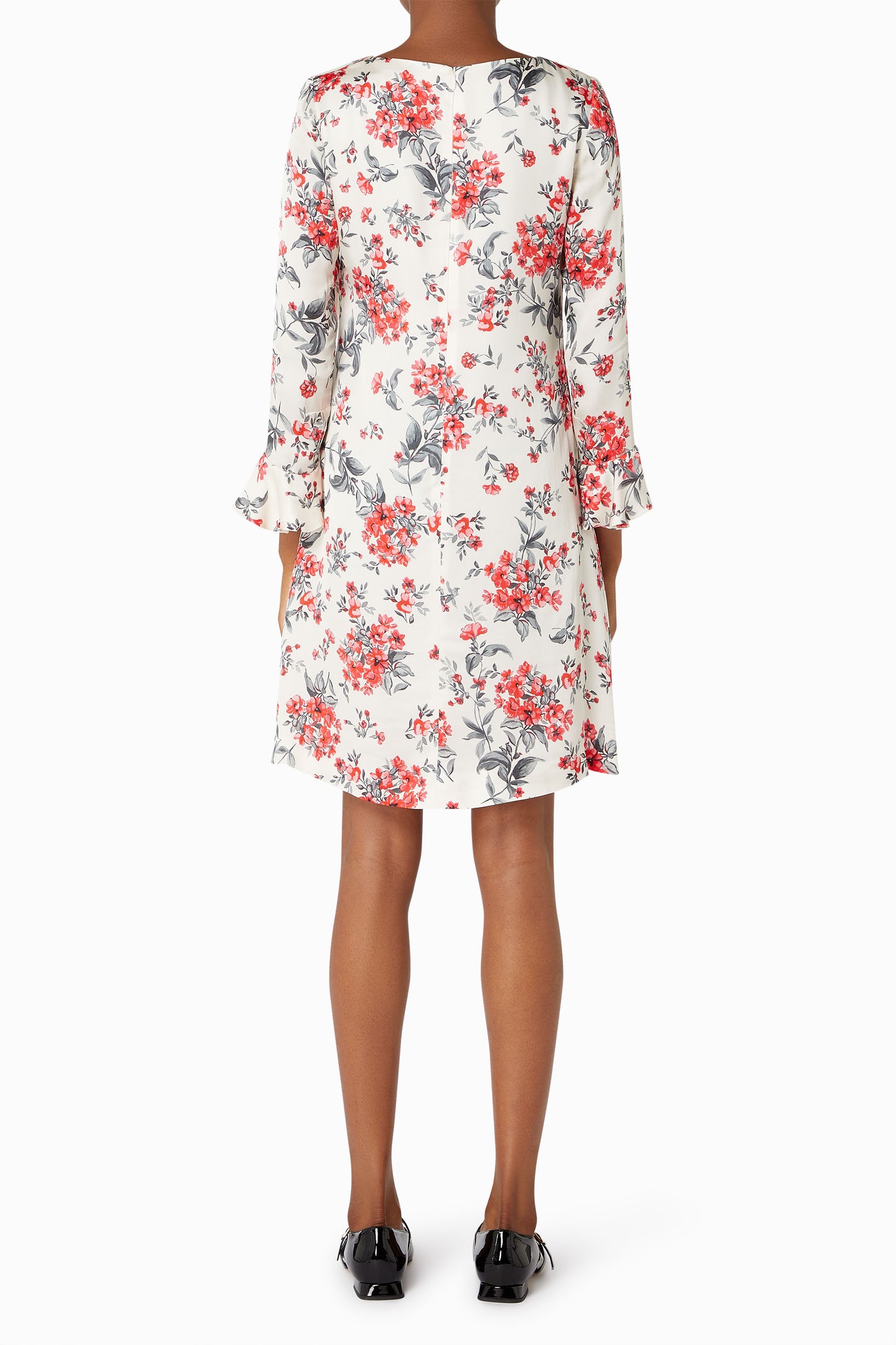 Posey Dress - Red Scatter Flower Print