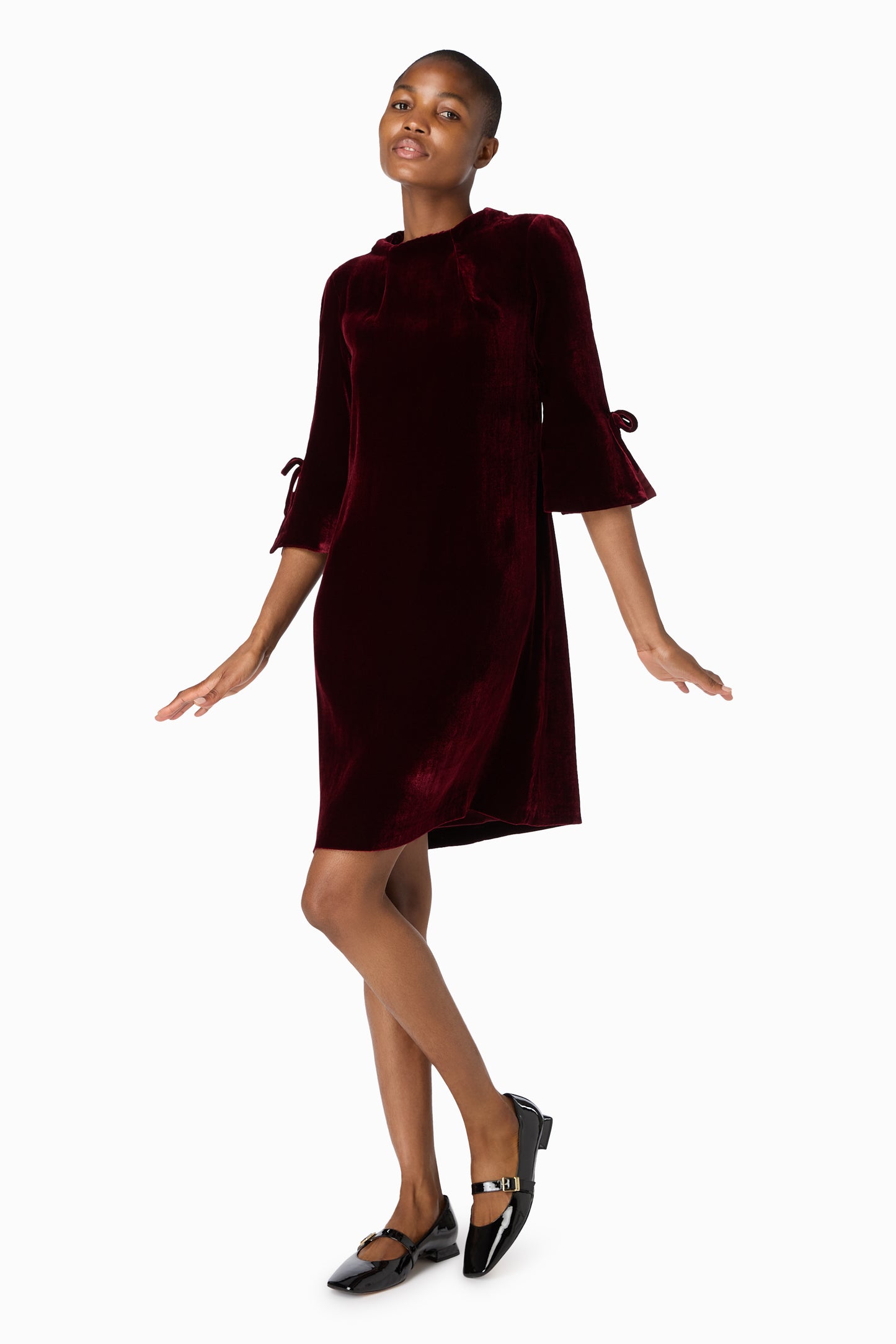 Ravenna Tunic Dress - Burgundy