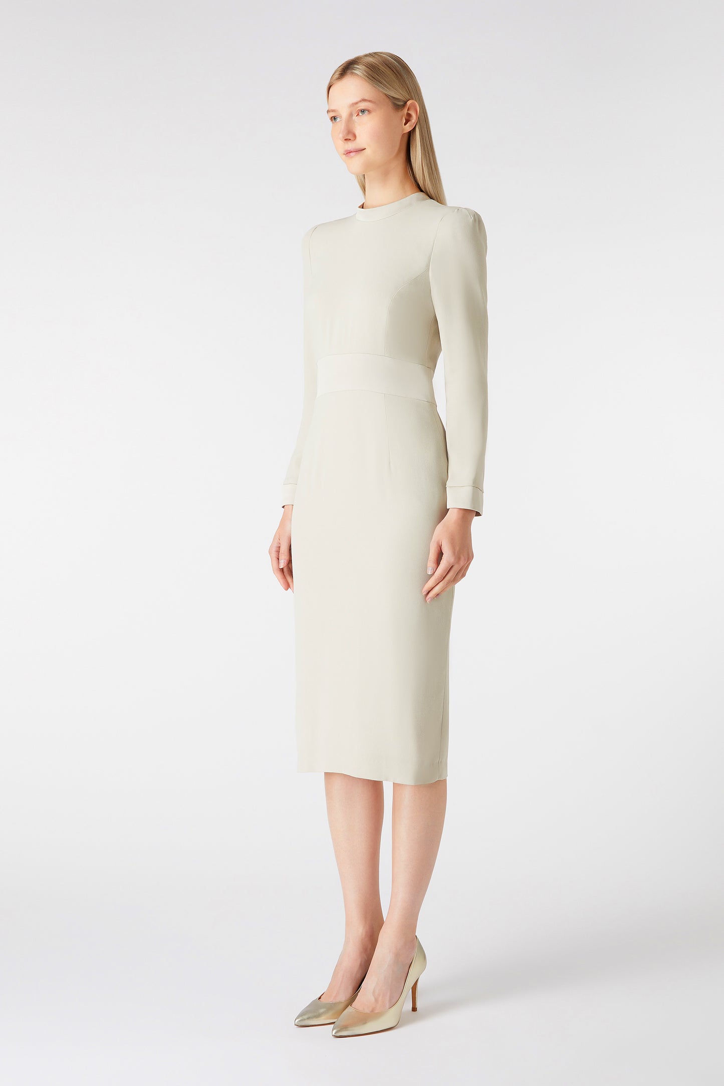 Sheba Pencil Dress Oyster