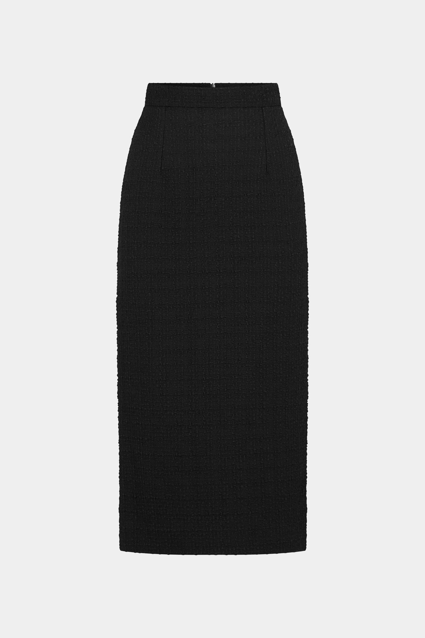 Sloane Tweed Pencil Skirt - Black