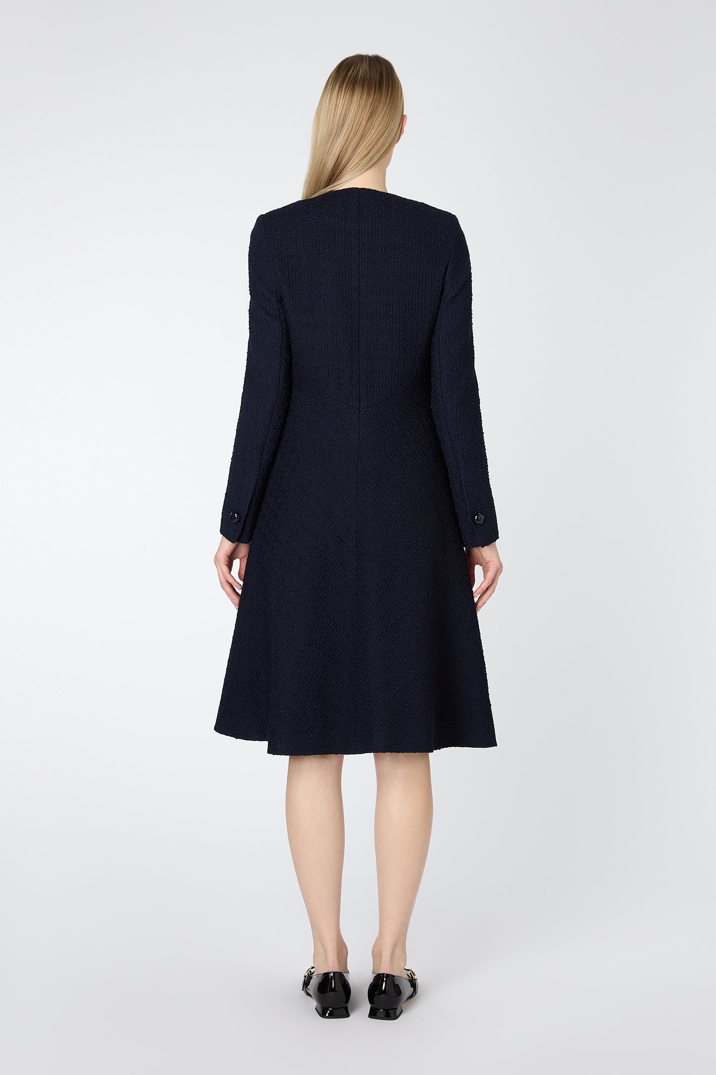 Sonnet Tweed Coat - Navy