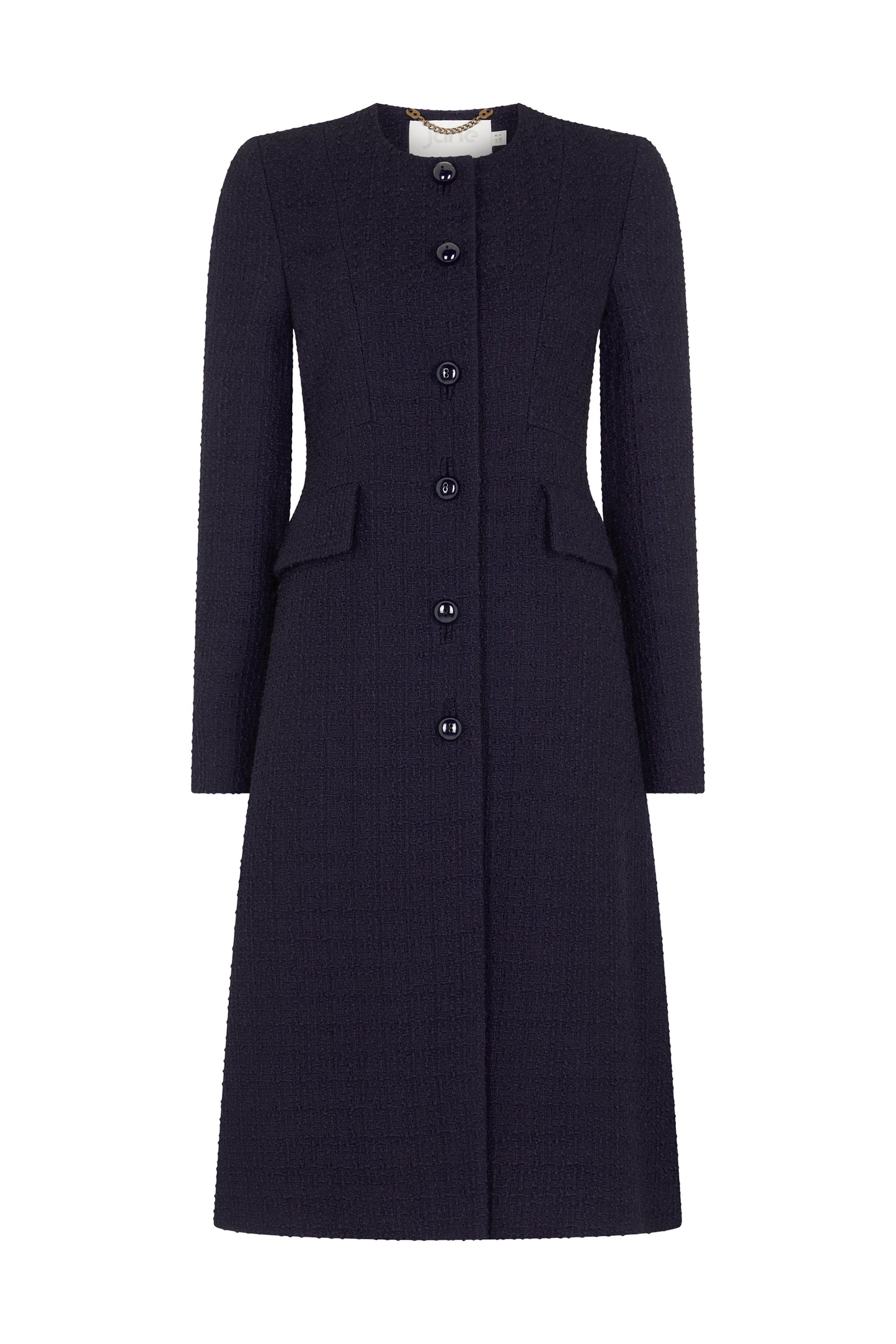 Sonnet Tweed Coat - Navy