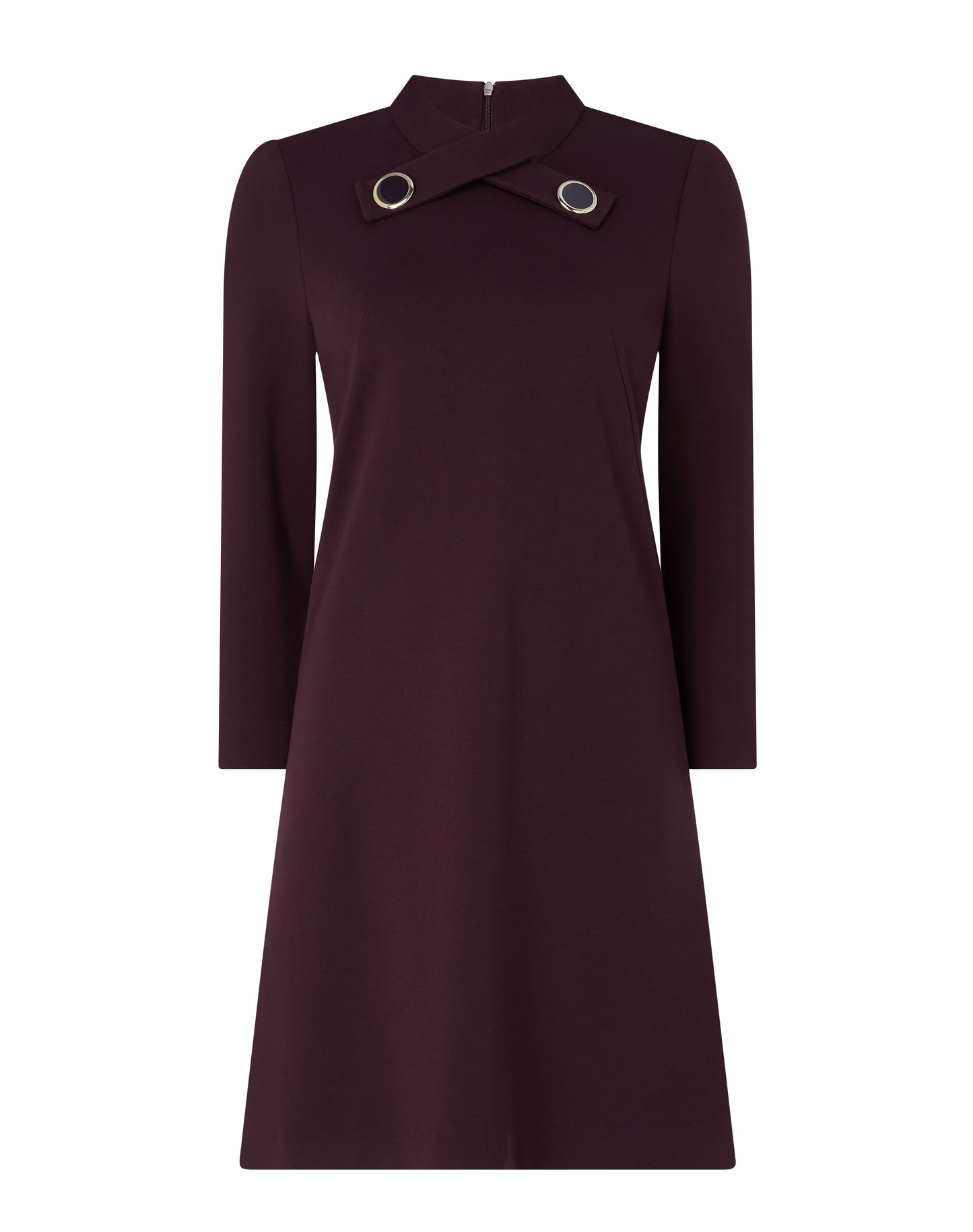 Sophia Shift Dress - Damson
