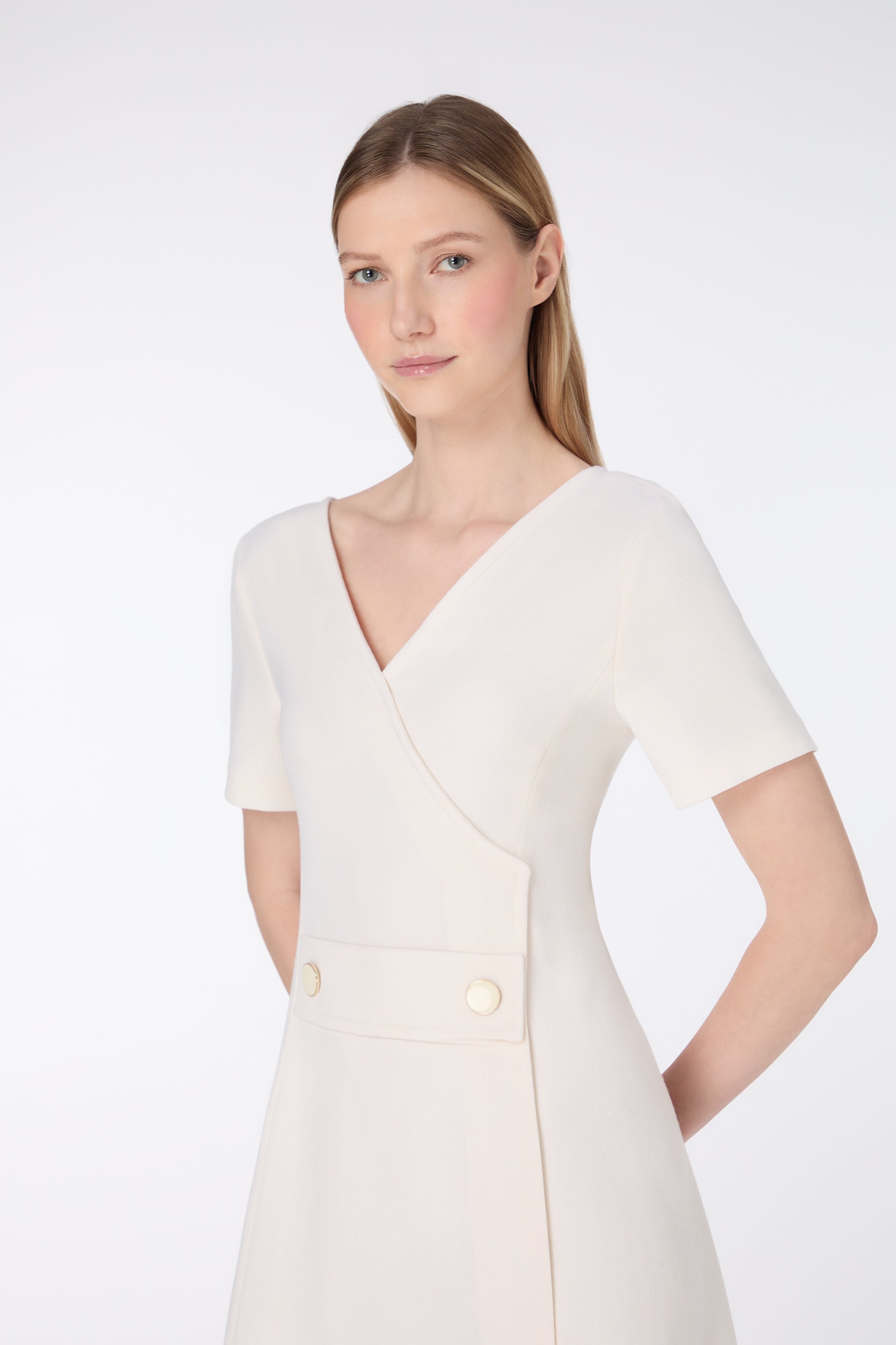 Tabitha Shift Dress - Cream Jane Atelier Tabitha Shift Dress - Cream Jane Atelier