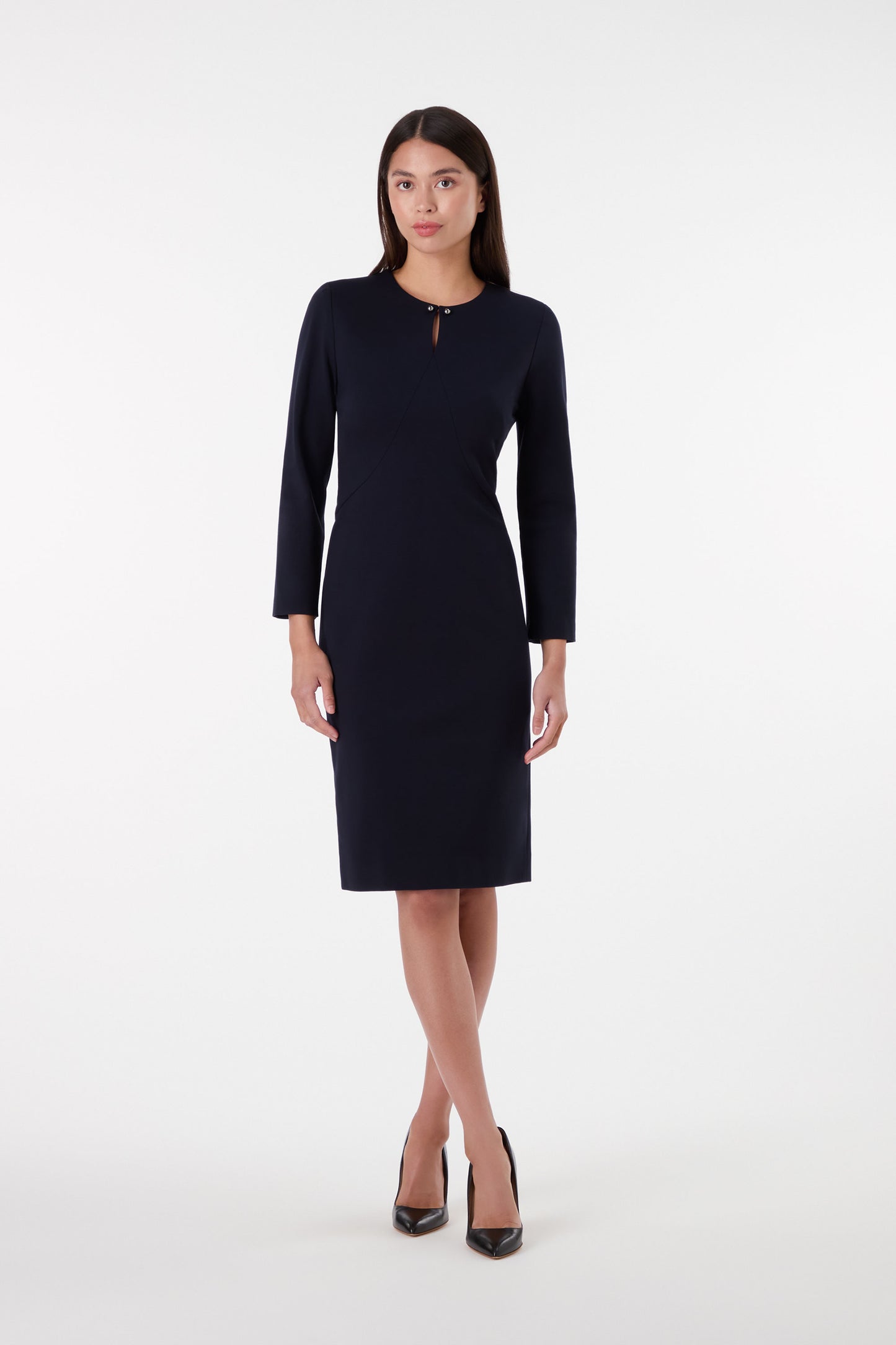 Tamzin Jersey Dress - Dark Navy