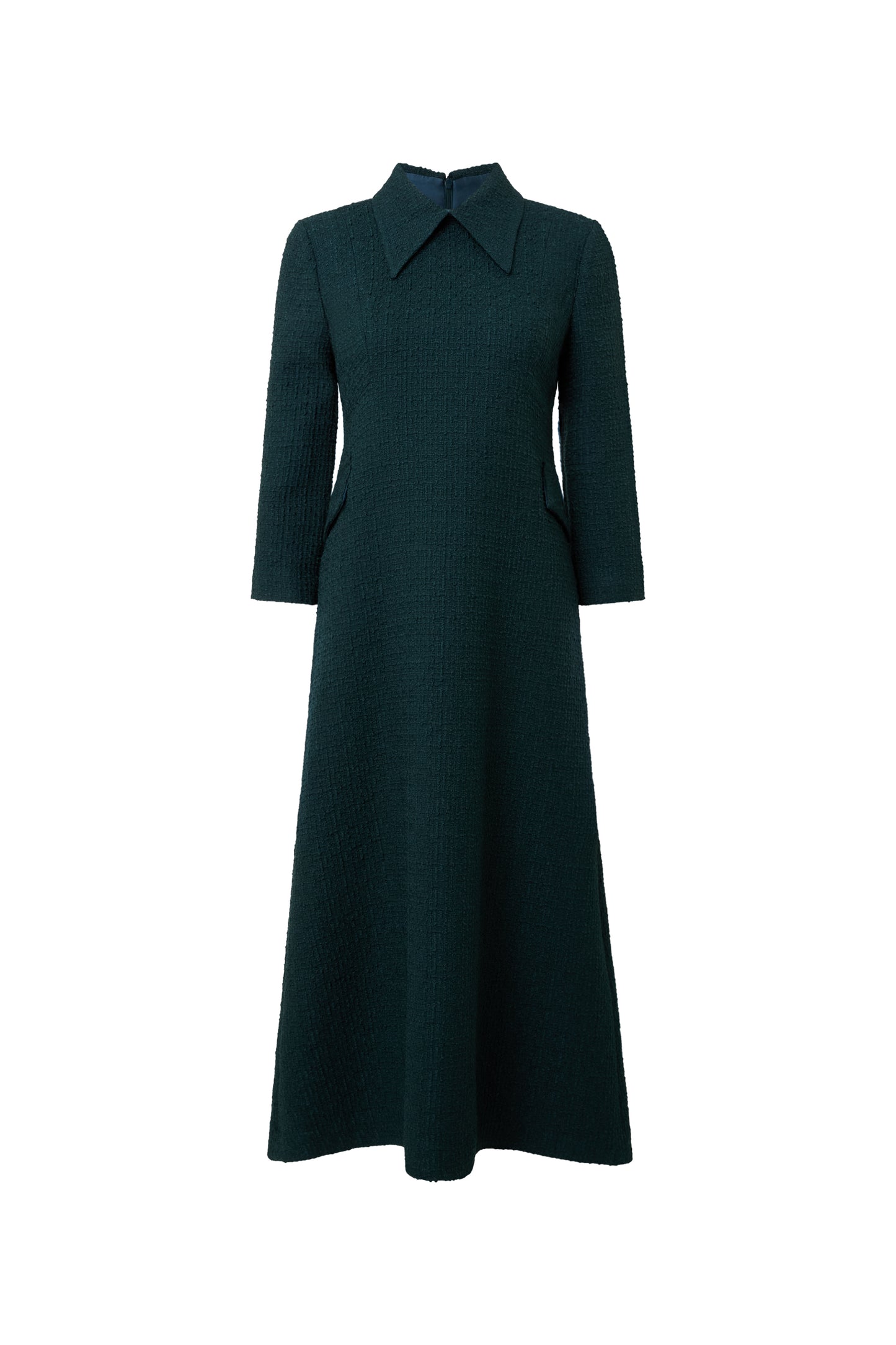 Taylor Tweed Dress - Evergreen