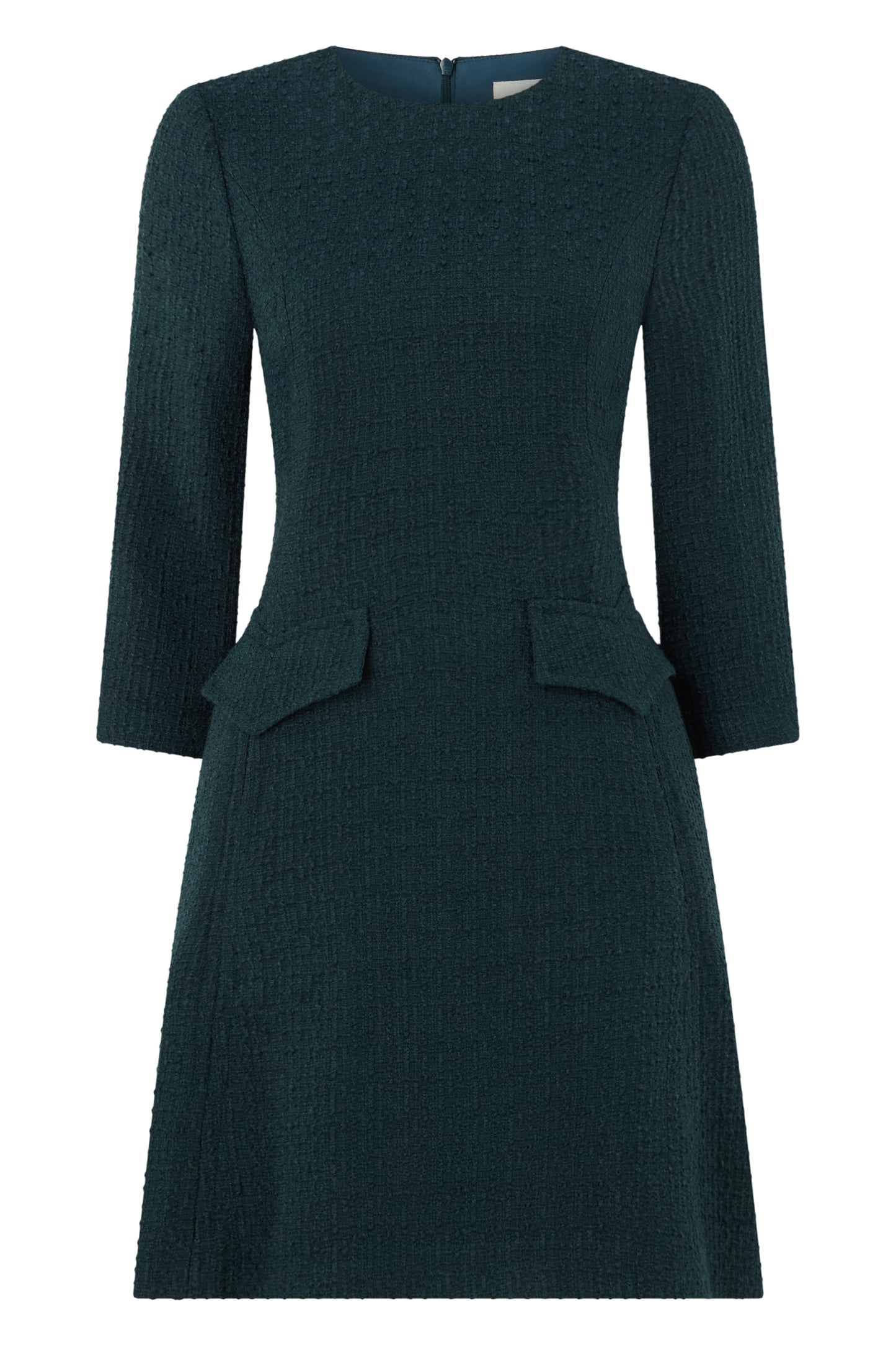 Tessa Tweed Dress - Evergreen