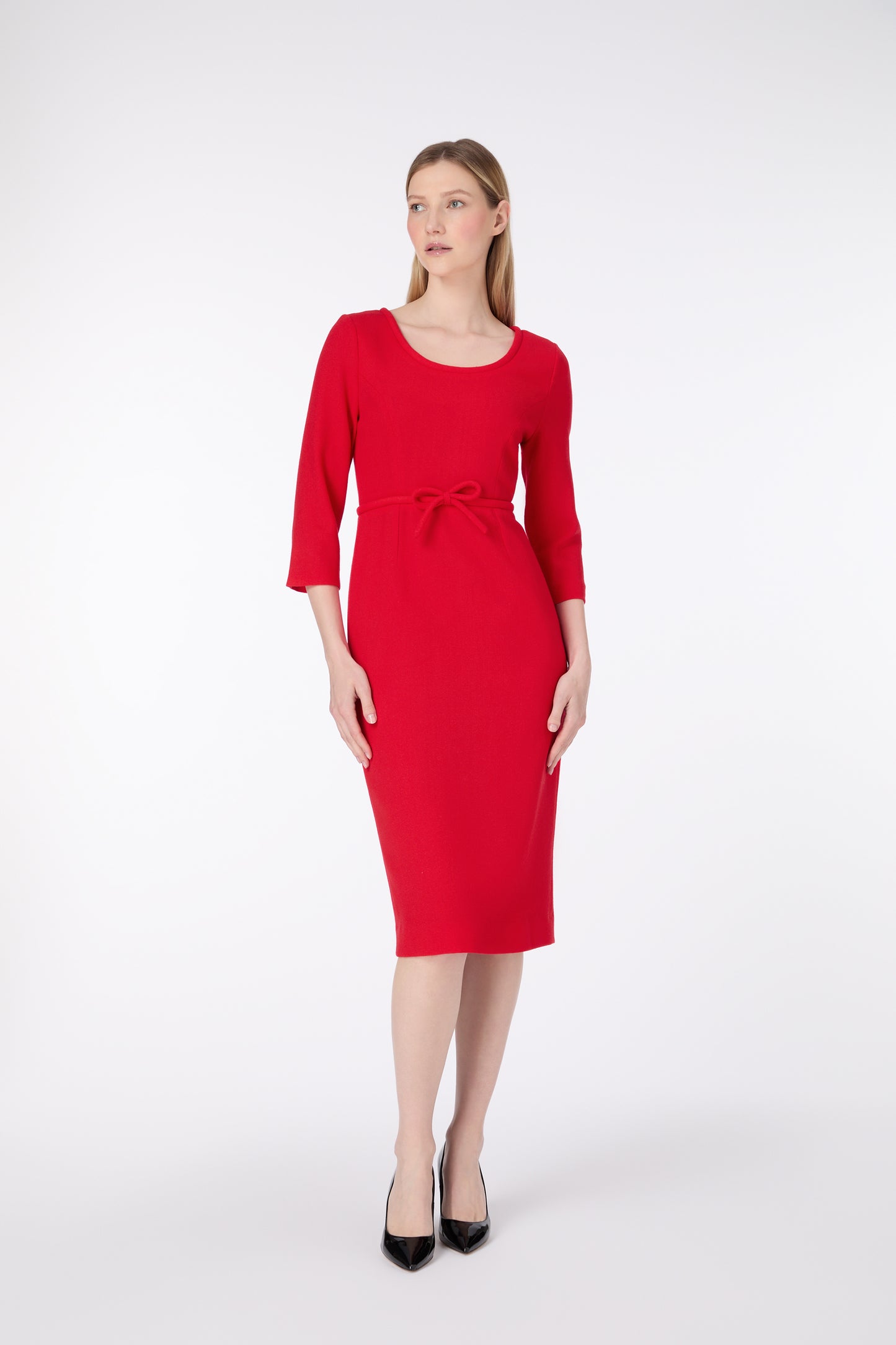 Thelma Pencil Dress - Red