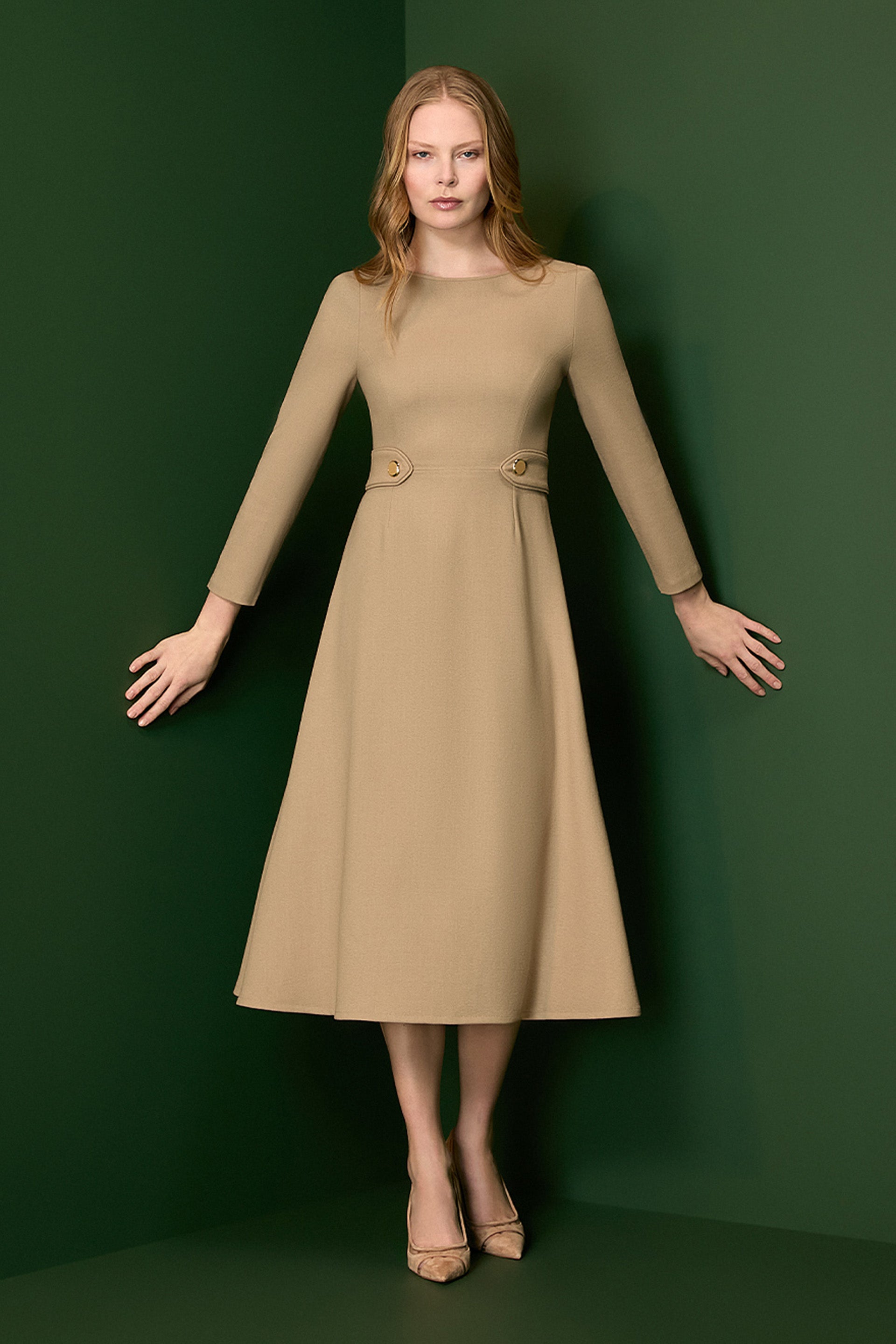 Tiffany Dress - Camel Jane Atelier Tiffany Dress - Camel Jane Atelier