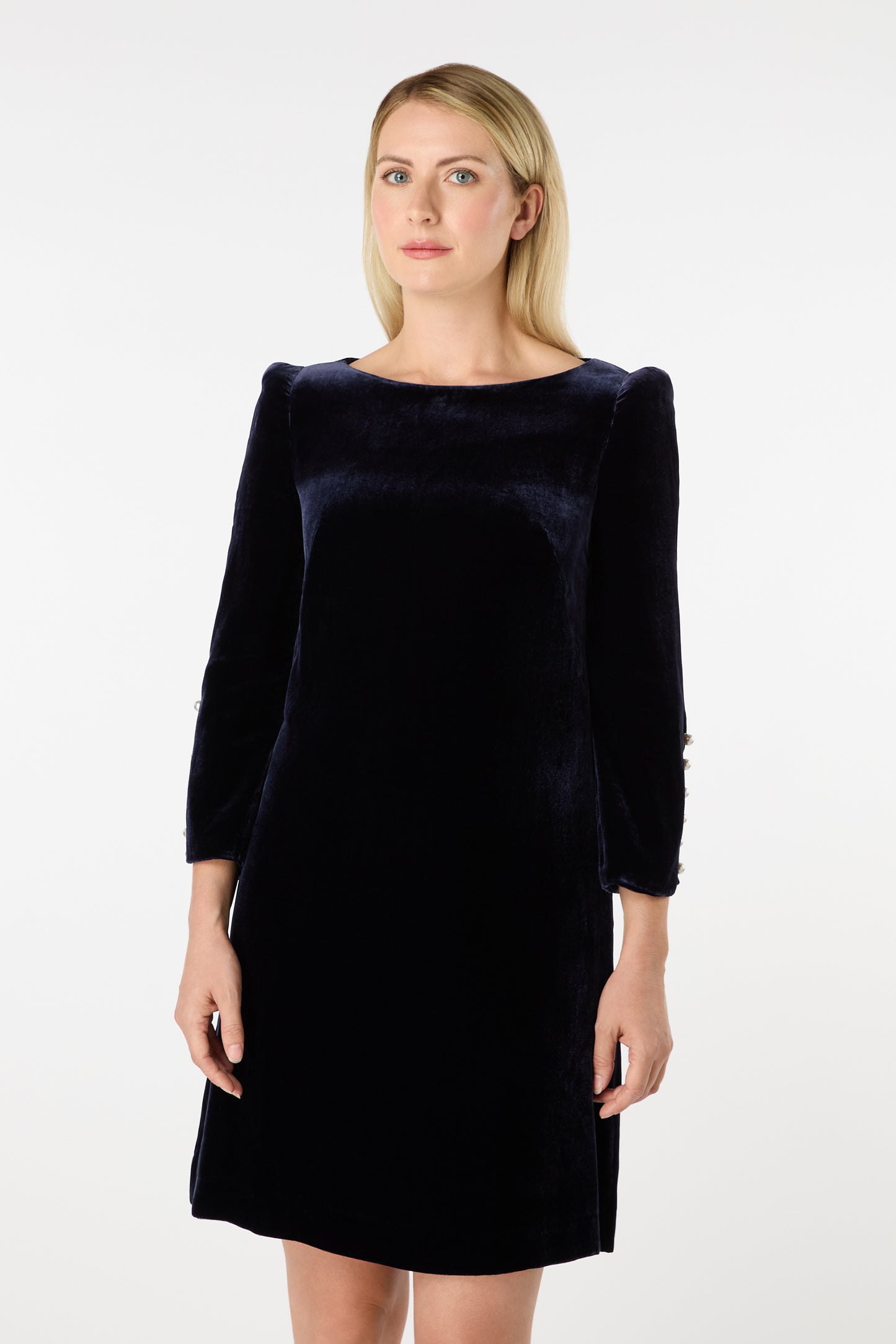 Tinkerbelle Velvet Dress - Sapphire