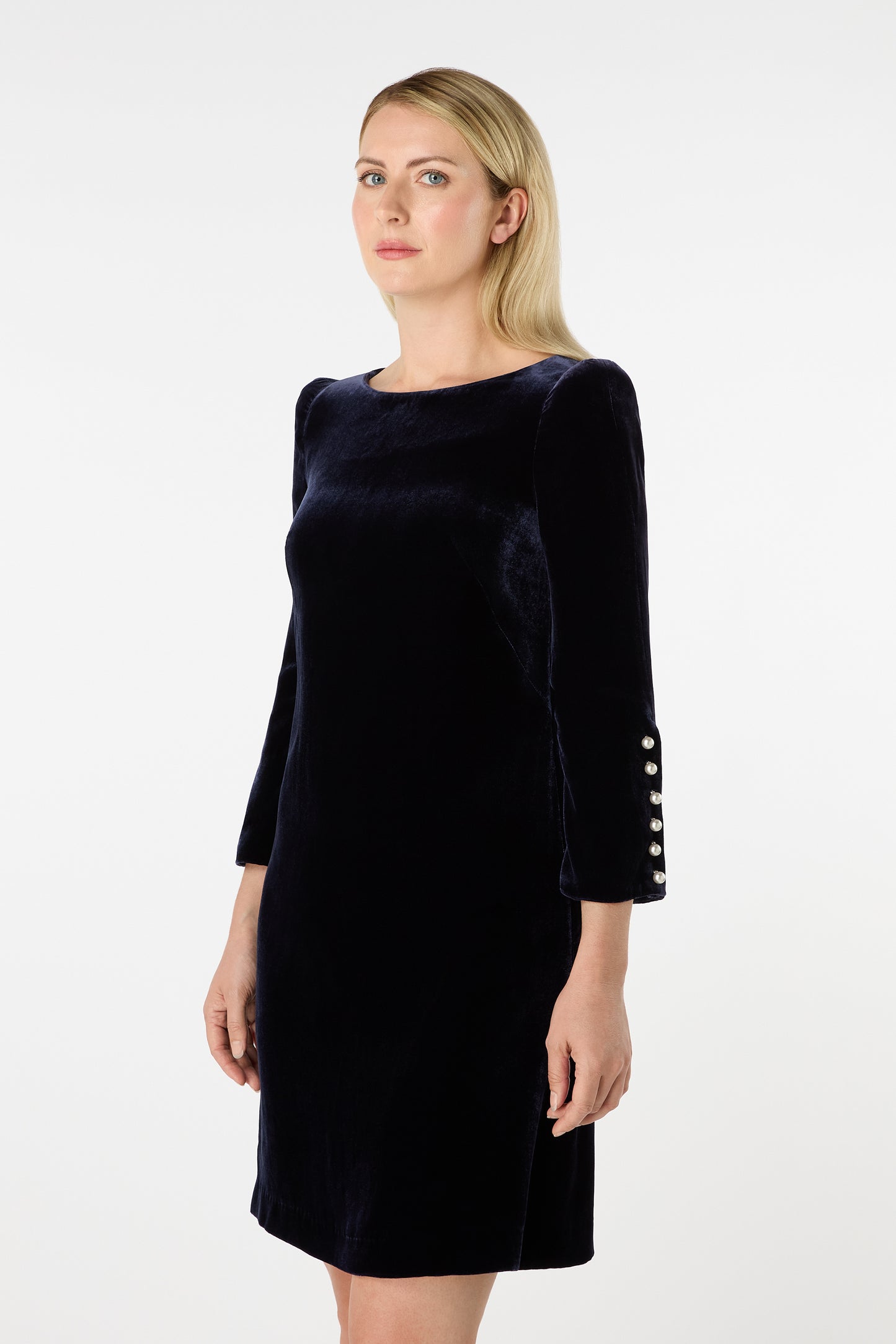 Tinkerbelle Velvet Dress - Sapphire
