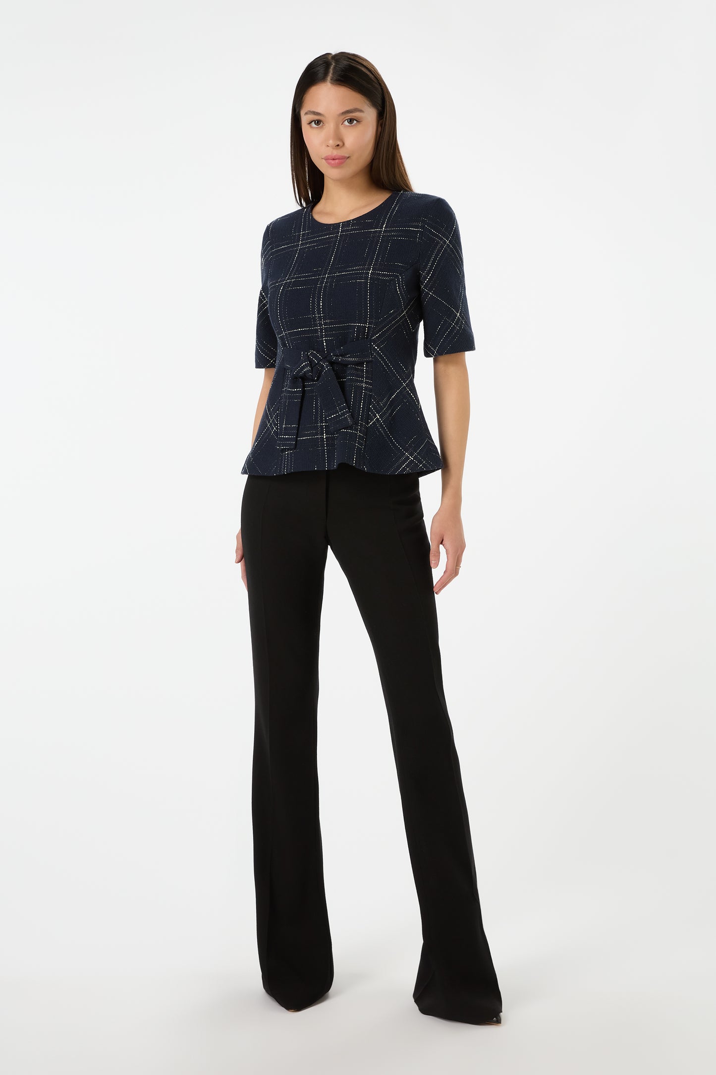 Vienna Top - Navy Check