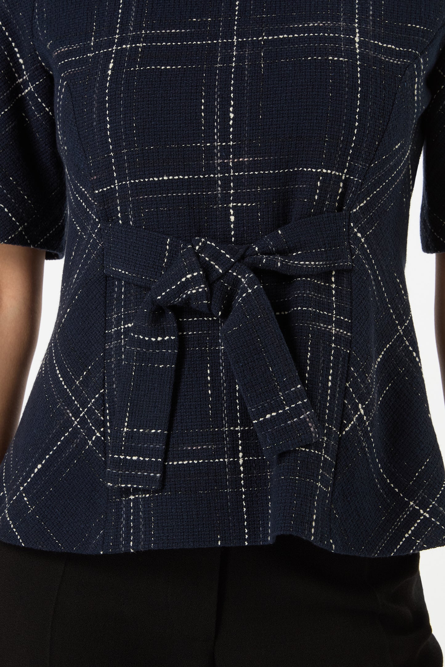 Vienna Top - Navy Check