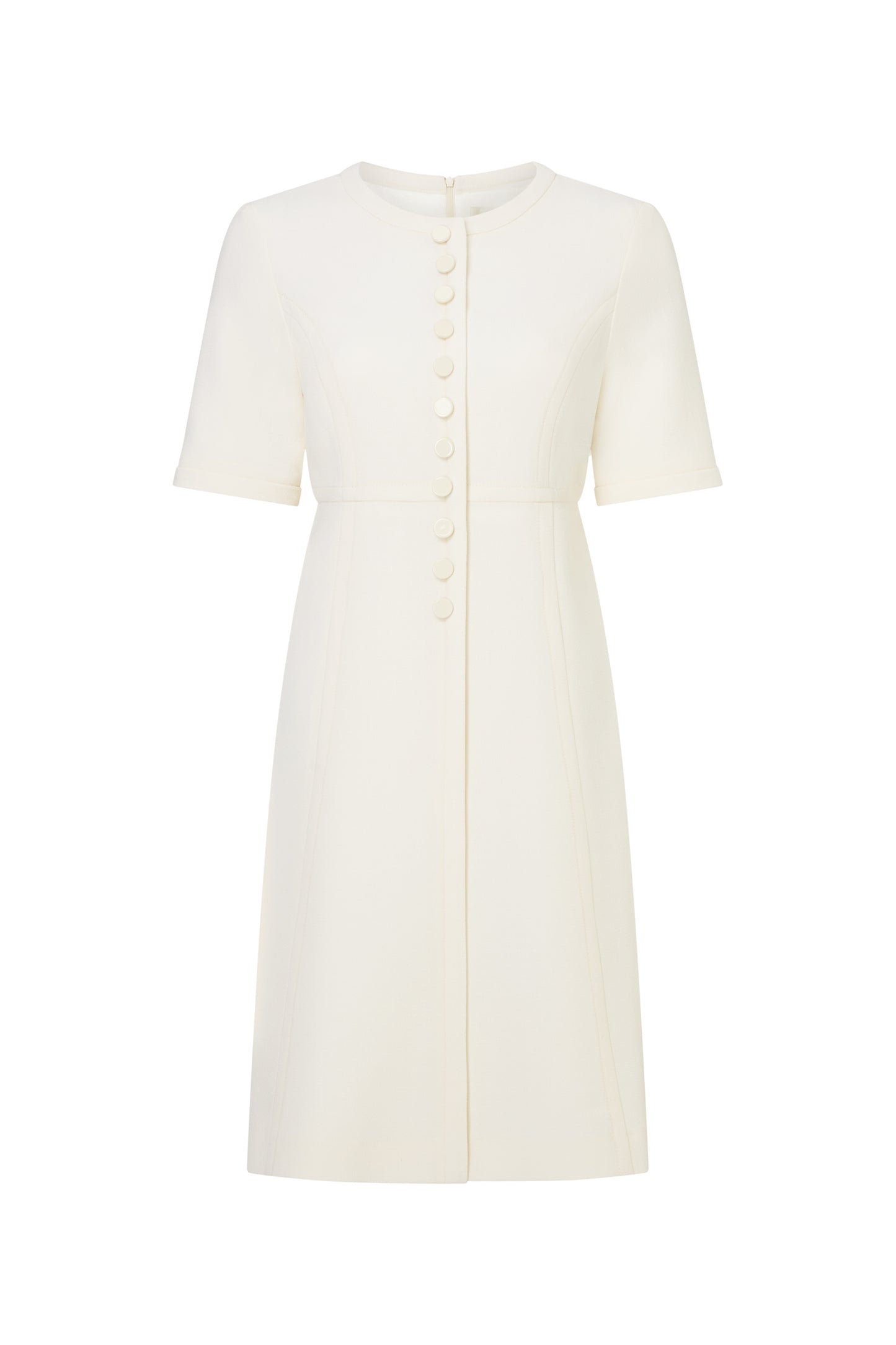 Virgo Short Sleeved Dress - Cream