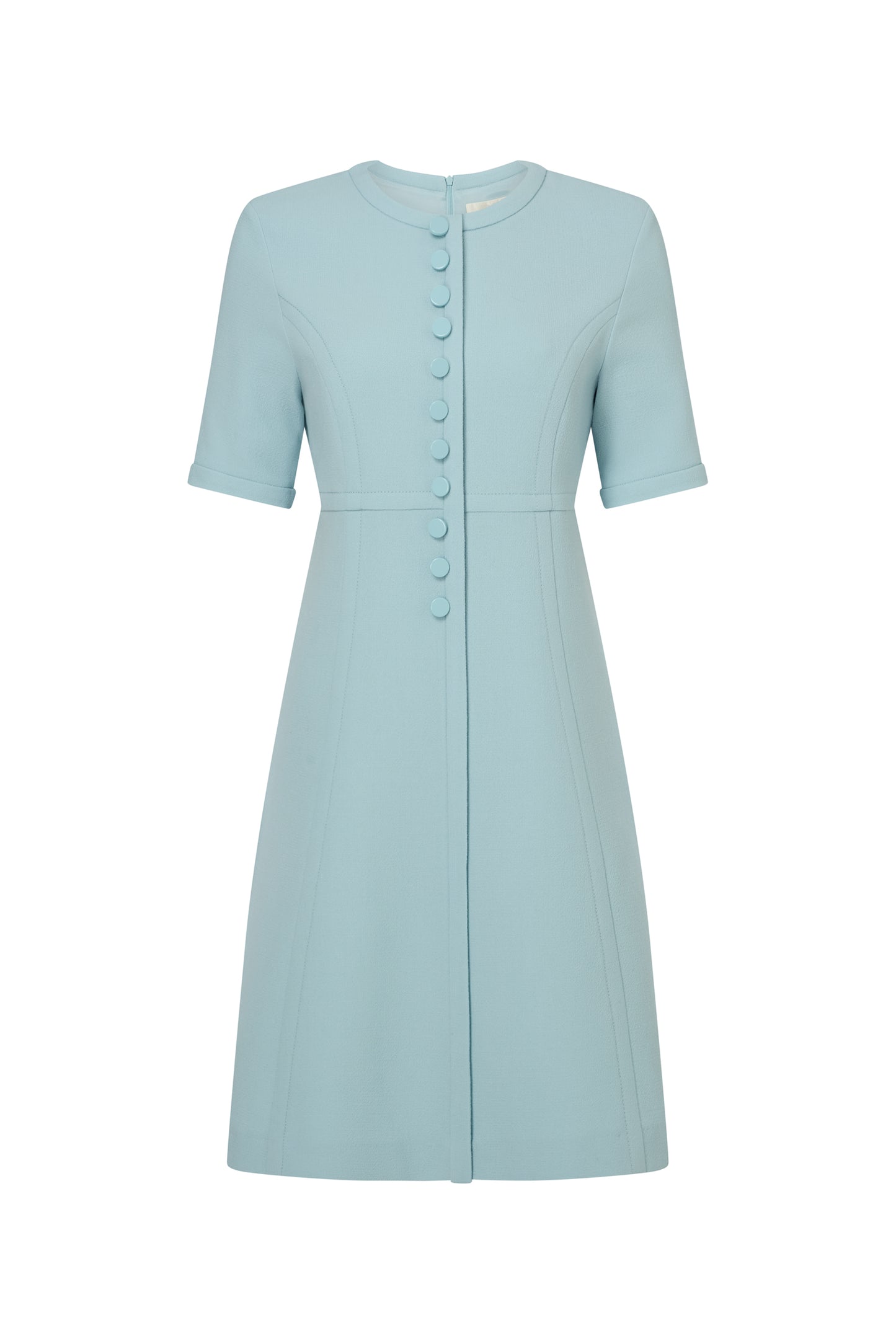 Virgo Short Sleeved Dress - Sky Blue