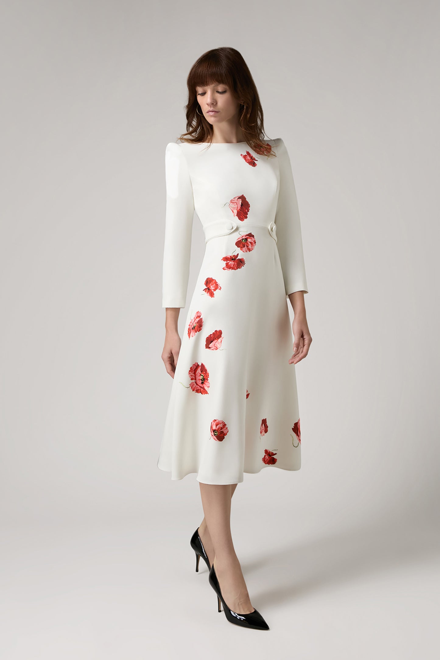 Virtue Fit And Flare Dress - Poppy Print