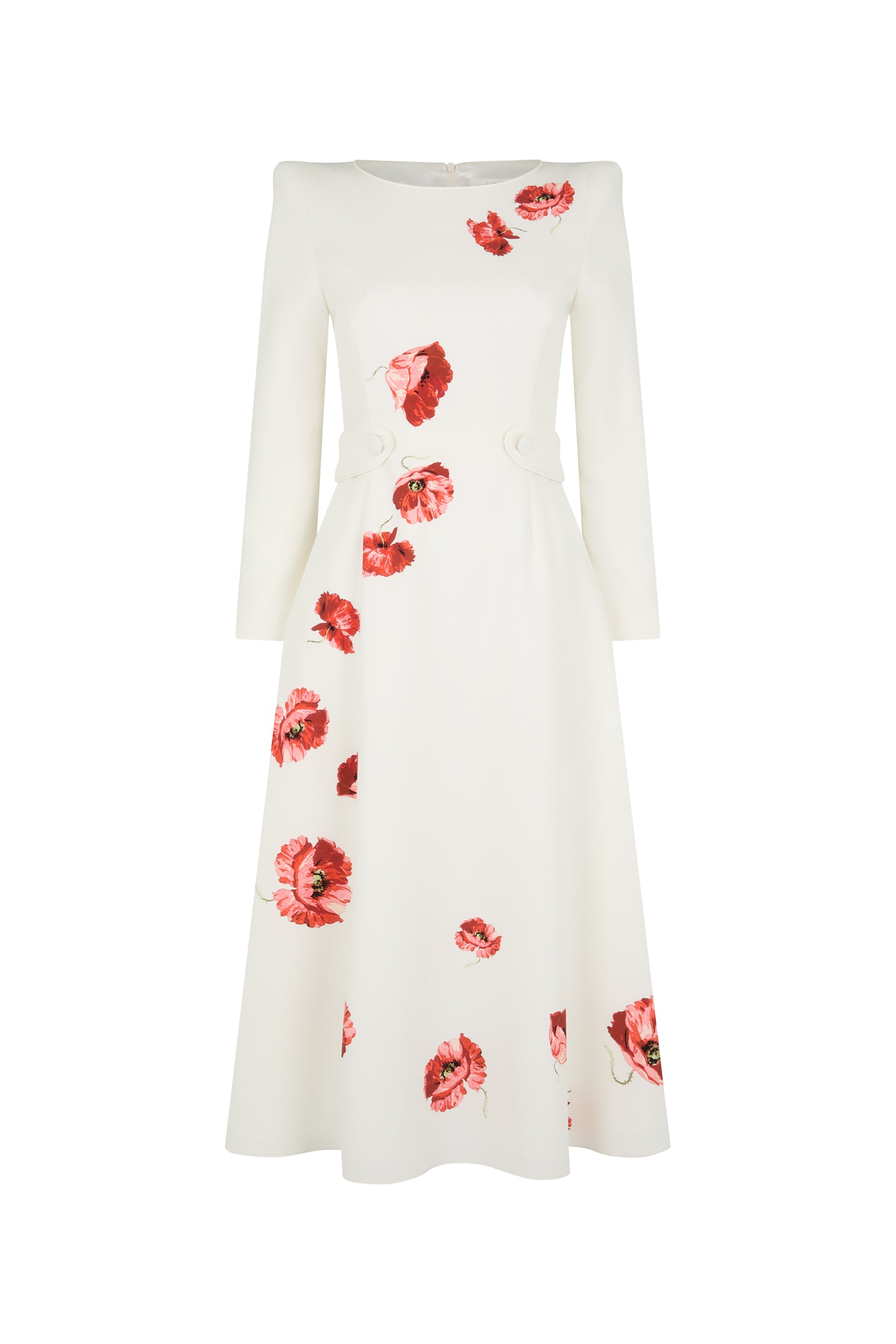 Virtue Fit And Flare Dress - Poppy Print