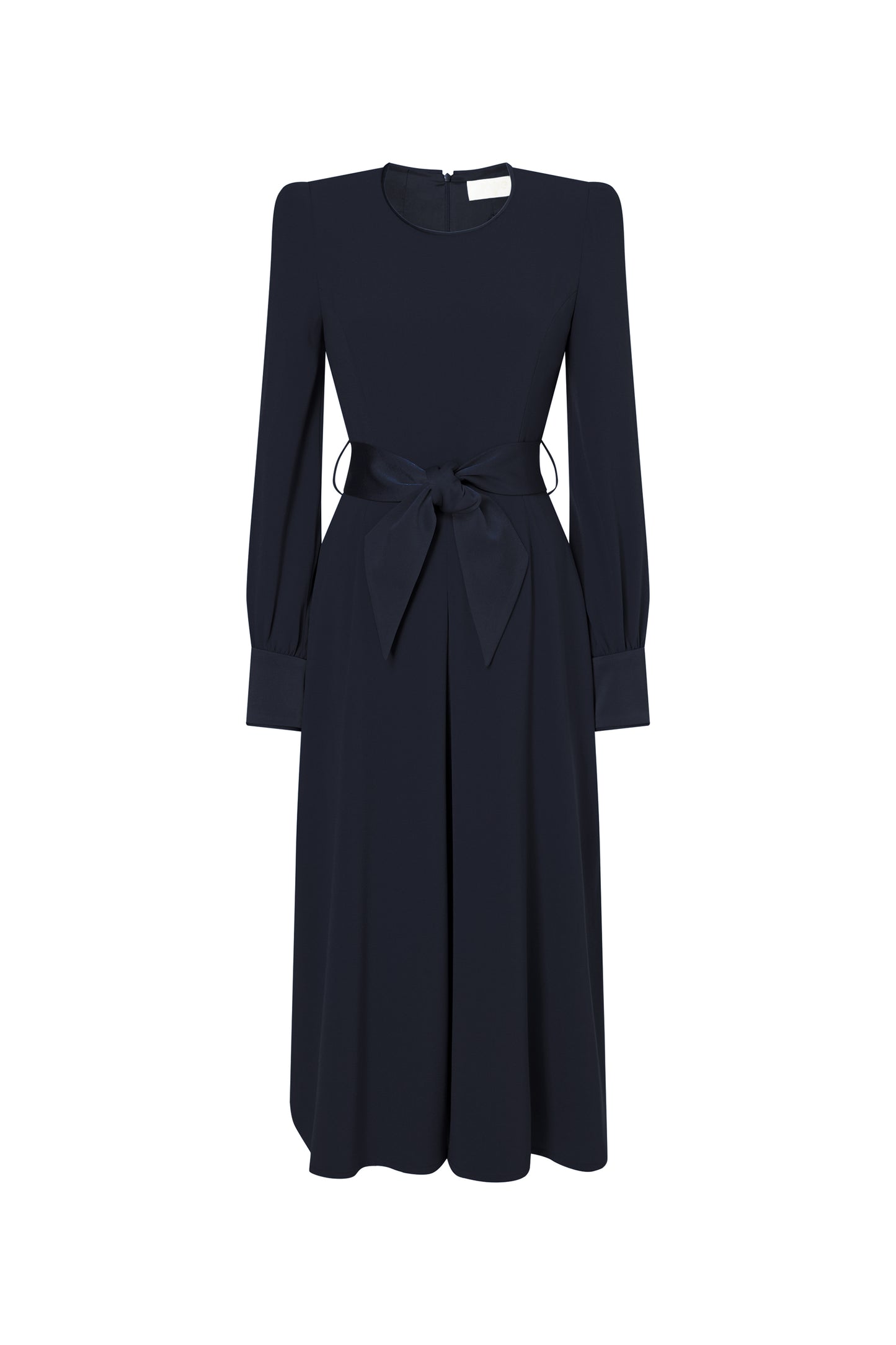 Vivaldi Cady Fit And Flare Dress - Navy
