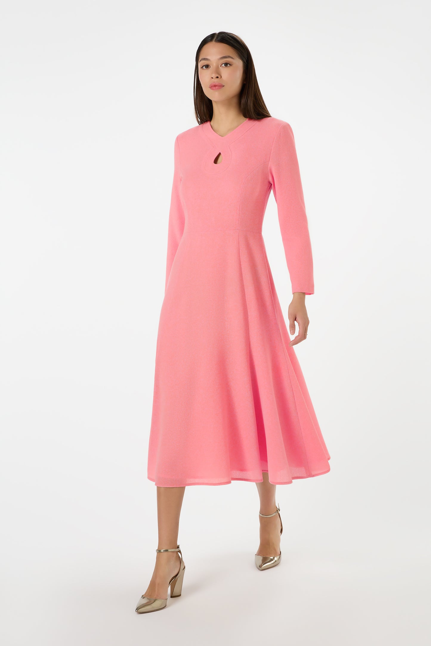 Vogue Fit and Flare Dress - Rosebud