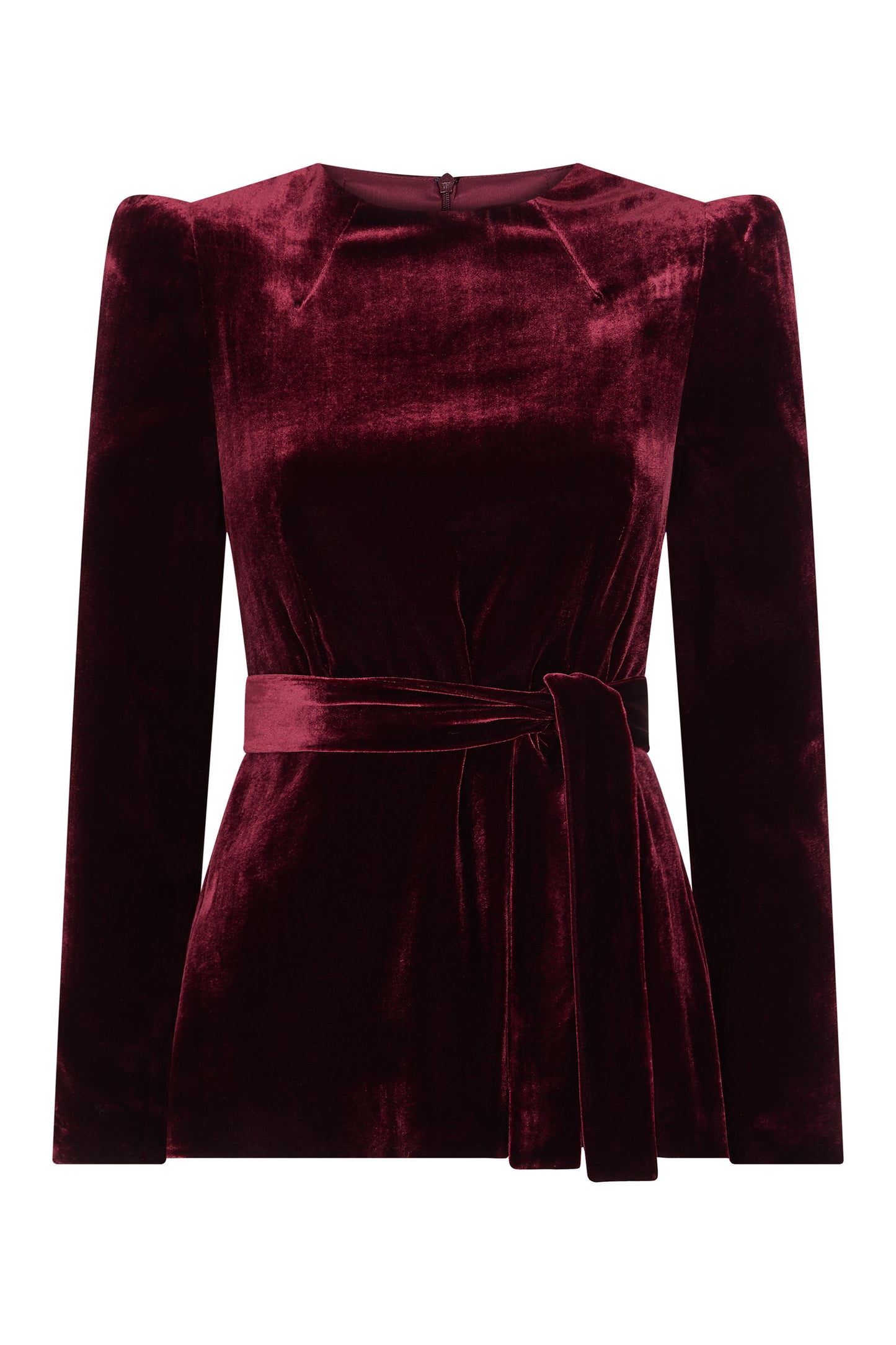 Wray Velvet Top - Burgundy
