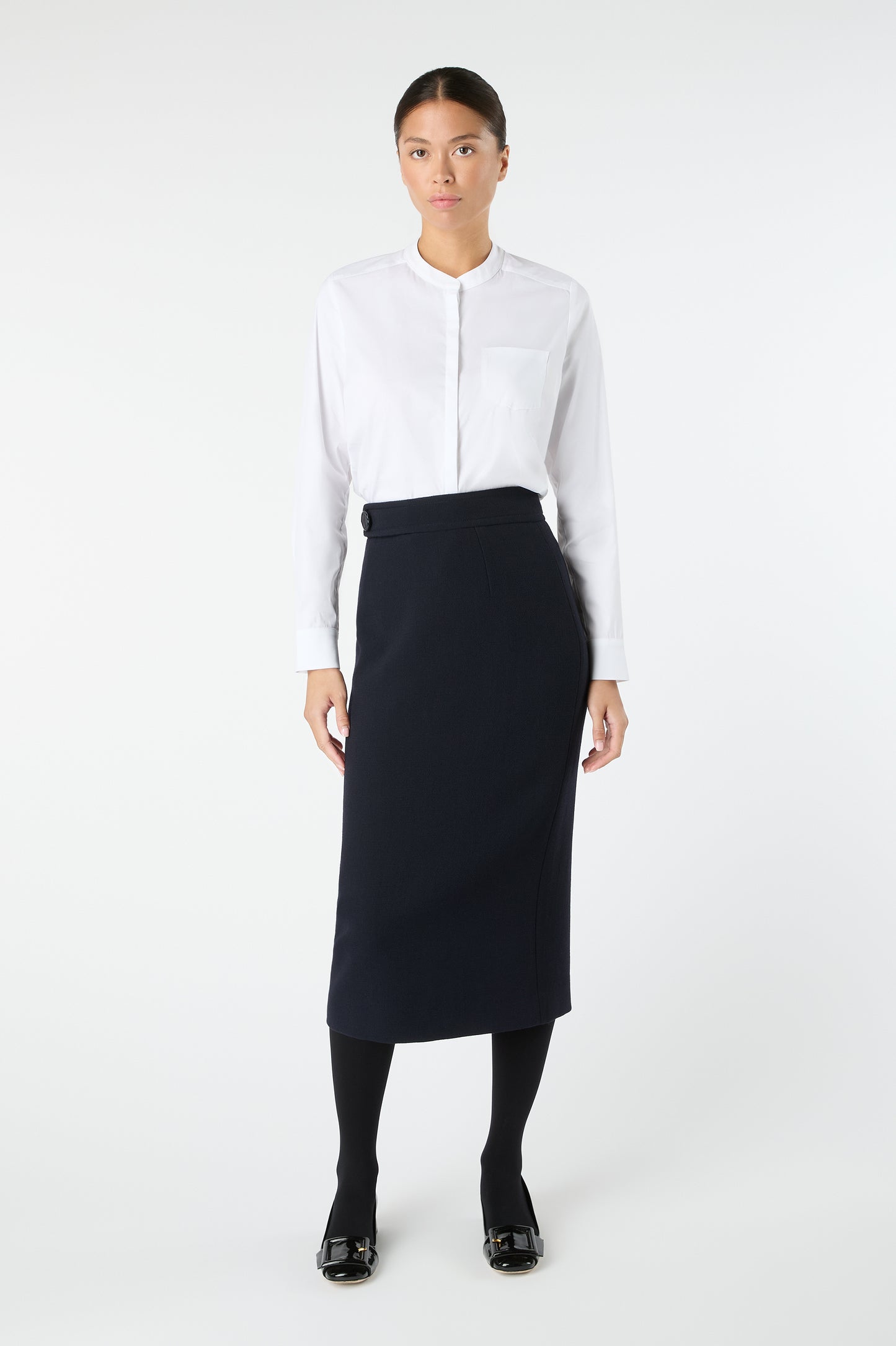 West Pencil Skirt - Dark Navy