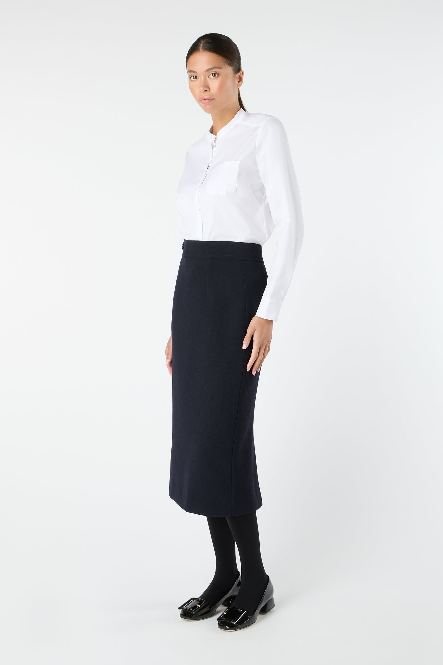 West Pencil Skirt - Dark Navy