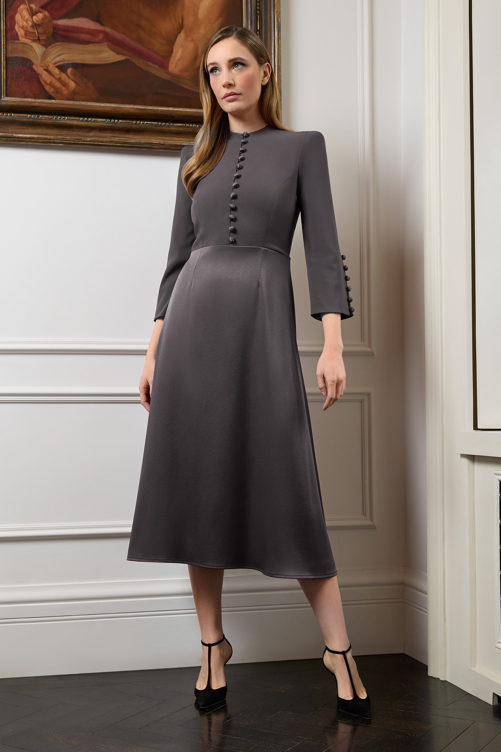 Whitney Cady Fit And Flare Dress - Shadow Whitney Cady Fit And Flare Dress - Shadow