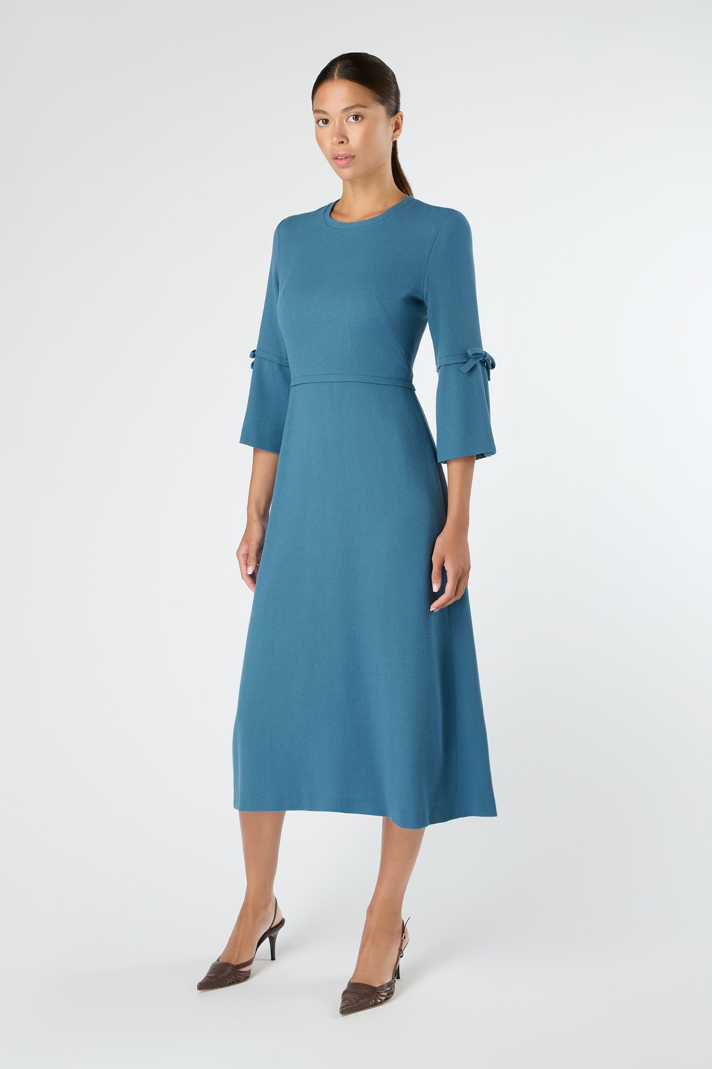 Winona Fit And Flare Dress - Caspian Blue