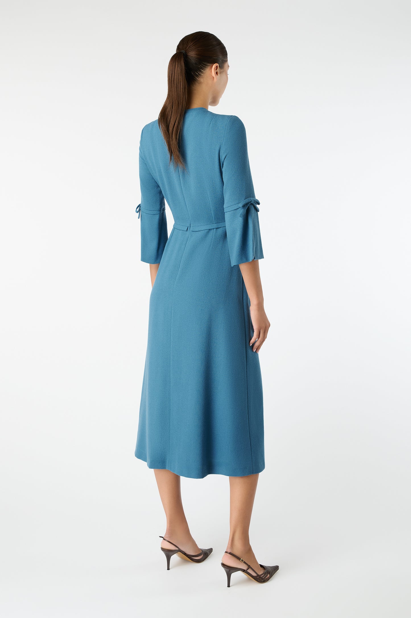 Winona Fit And Flare Dress - Caspian Blue