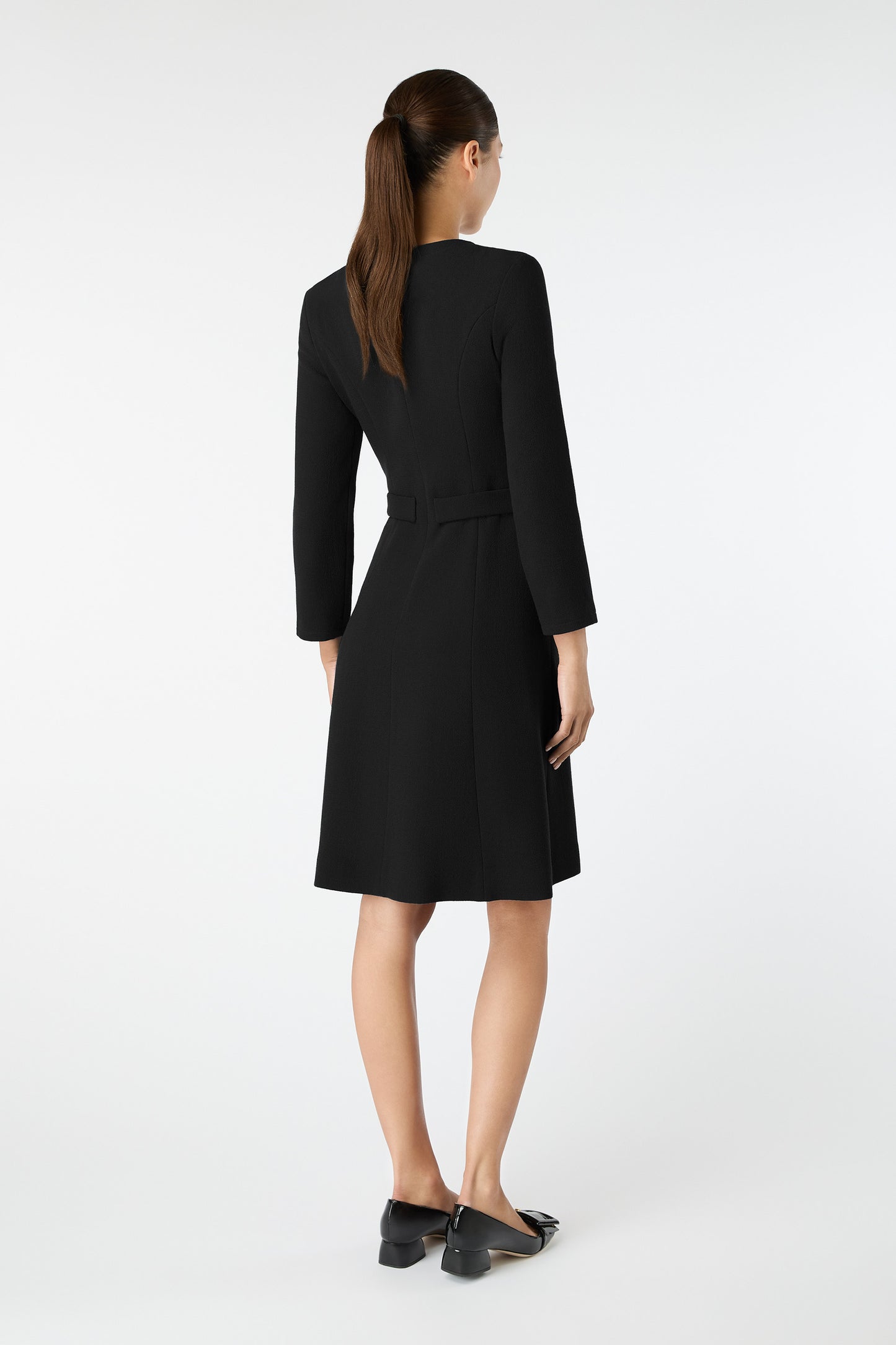 Wish Belted Shift Dress - Black