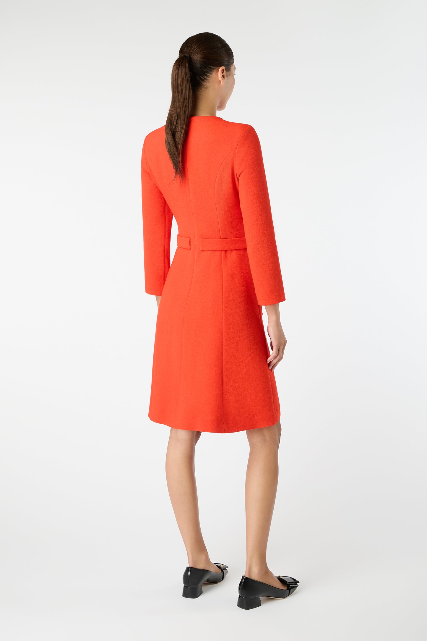 Wish Belted Shift Dress - Vintage Red