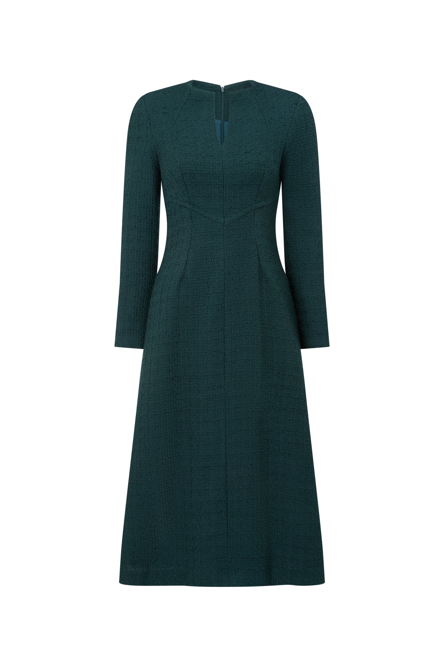 Worth Tweed Dress - Evergreen