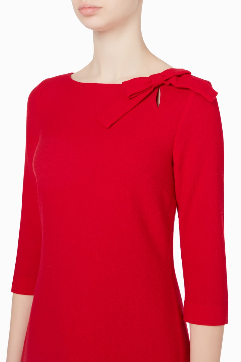 Emma Wool Tunic Dress - Berry