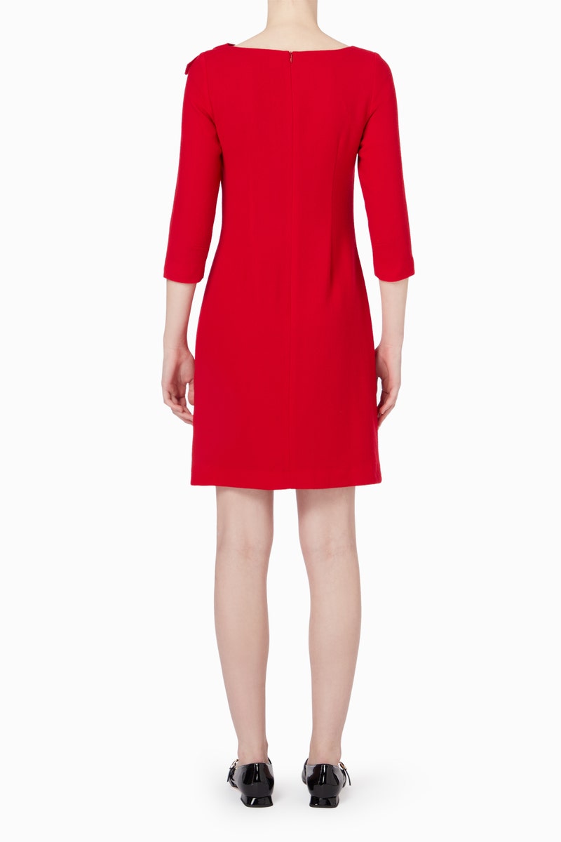 Emma Wool Tunic Dress - Berry
