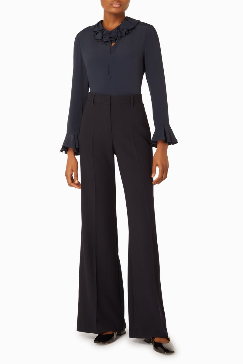 Nave Wool Trousers - Black