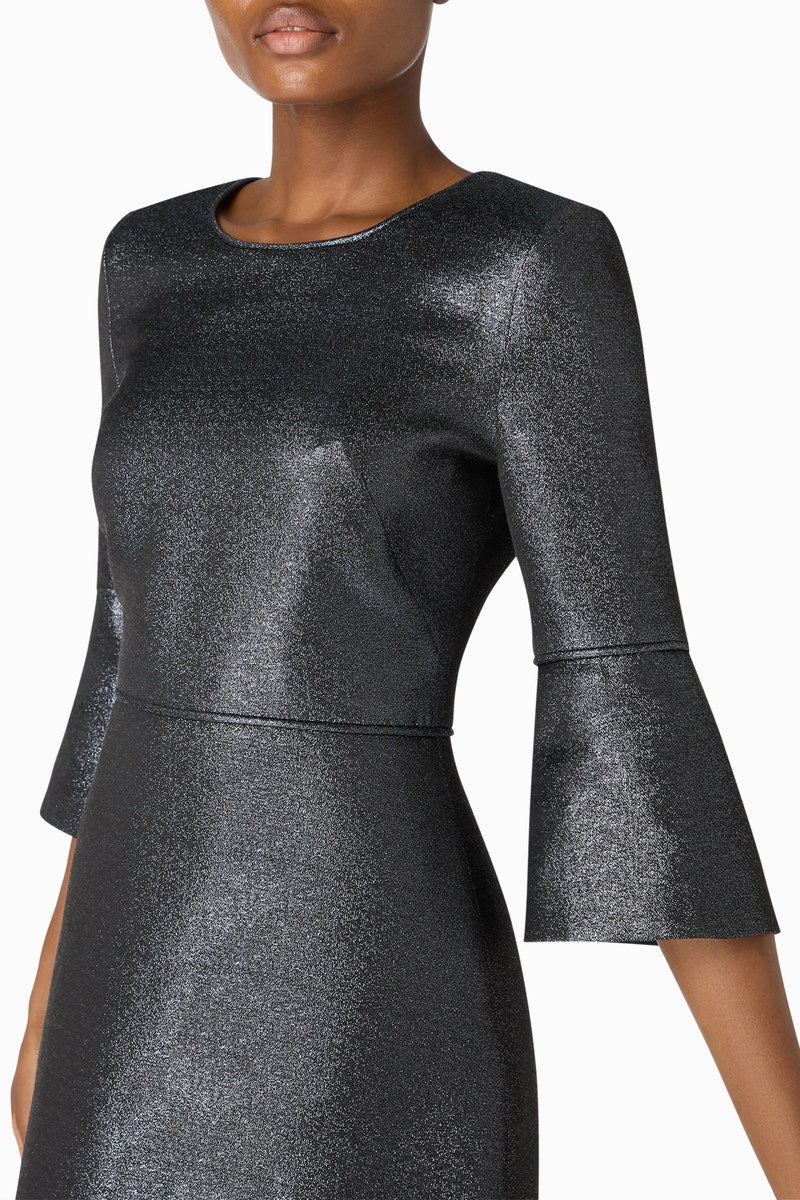 Renata Fit And Flare Dress Navy Sparkle