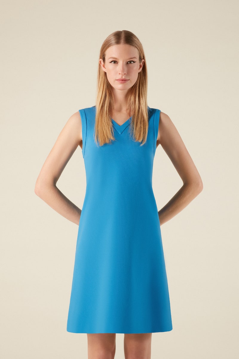 sleeveless jersey shift dress Lands' End Women's Cotton Jersey Crew Neck Sleeveless Shift Dress - Large