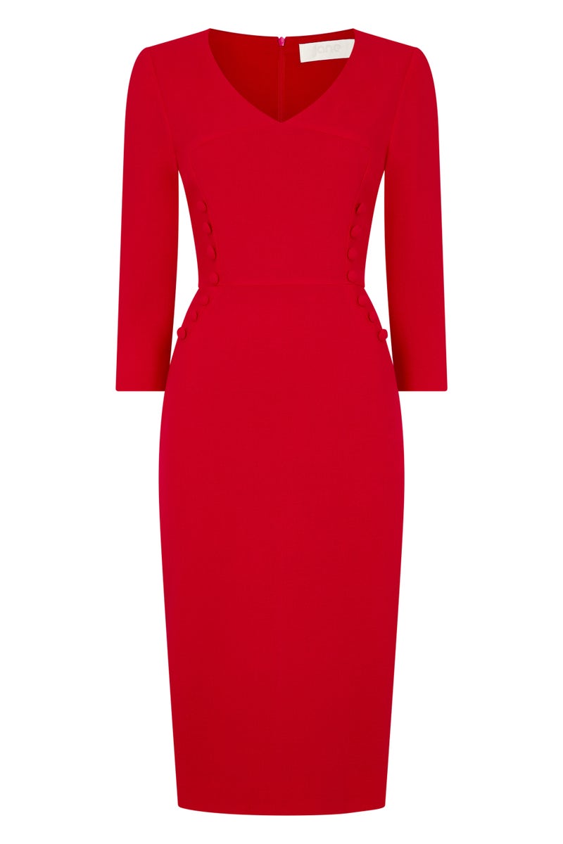 Tatum Dress - Poppy Red