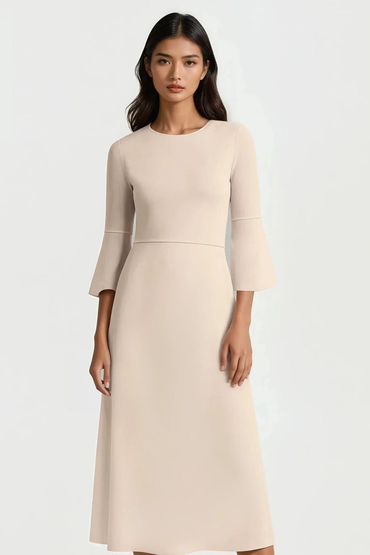 Riley Dress - Beige – Jane Atelier