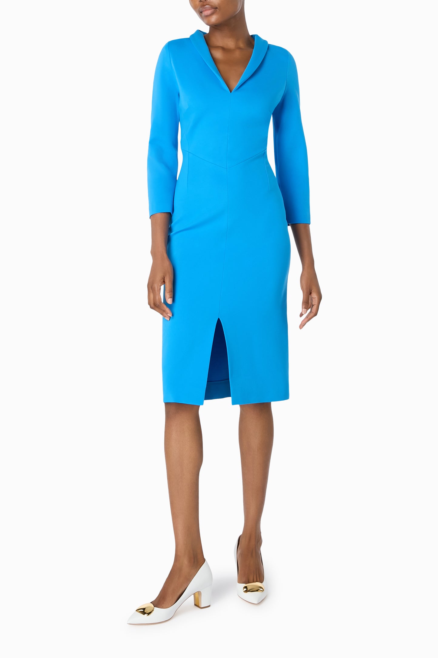 Rome Jersey Dress - Azzure Blue
